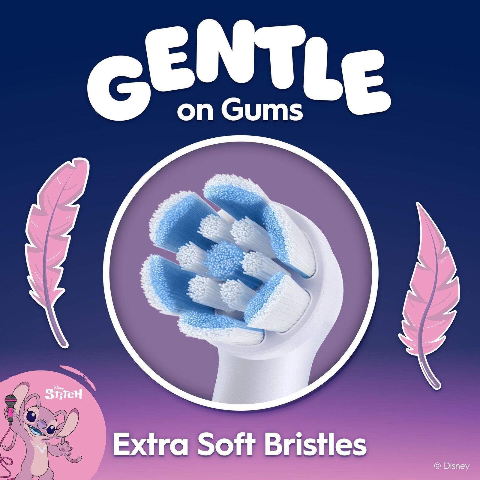 Oral-B iO Kids 6+ Disney Angel - Lilo & Stitch tandborsthuvuden, 4 st