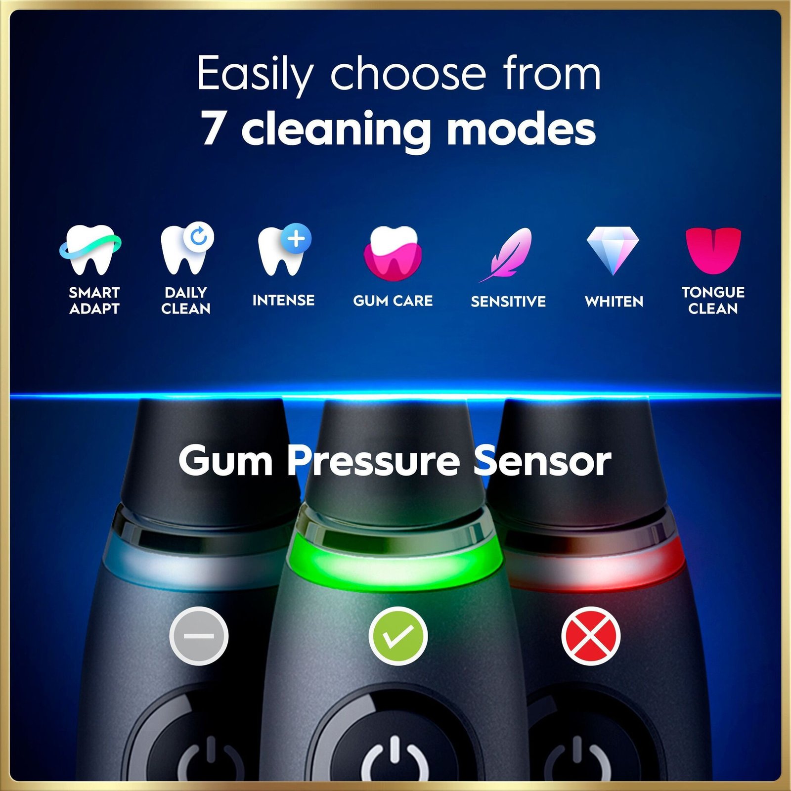 Oral-B iO9 Eltandborste, Giftset, Svart, 4 Tandborsthuvuden, Snabb magnetisk laddare