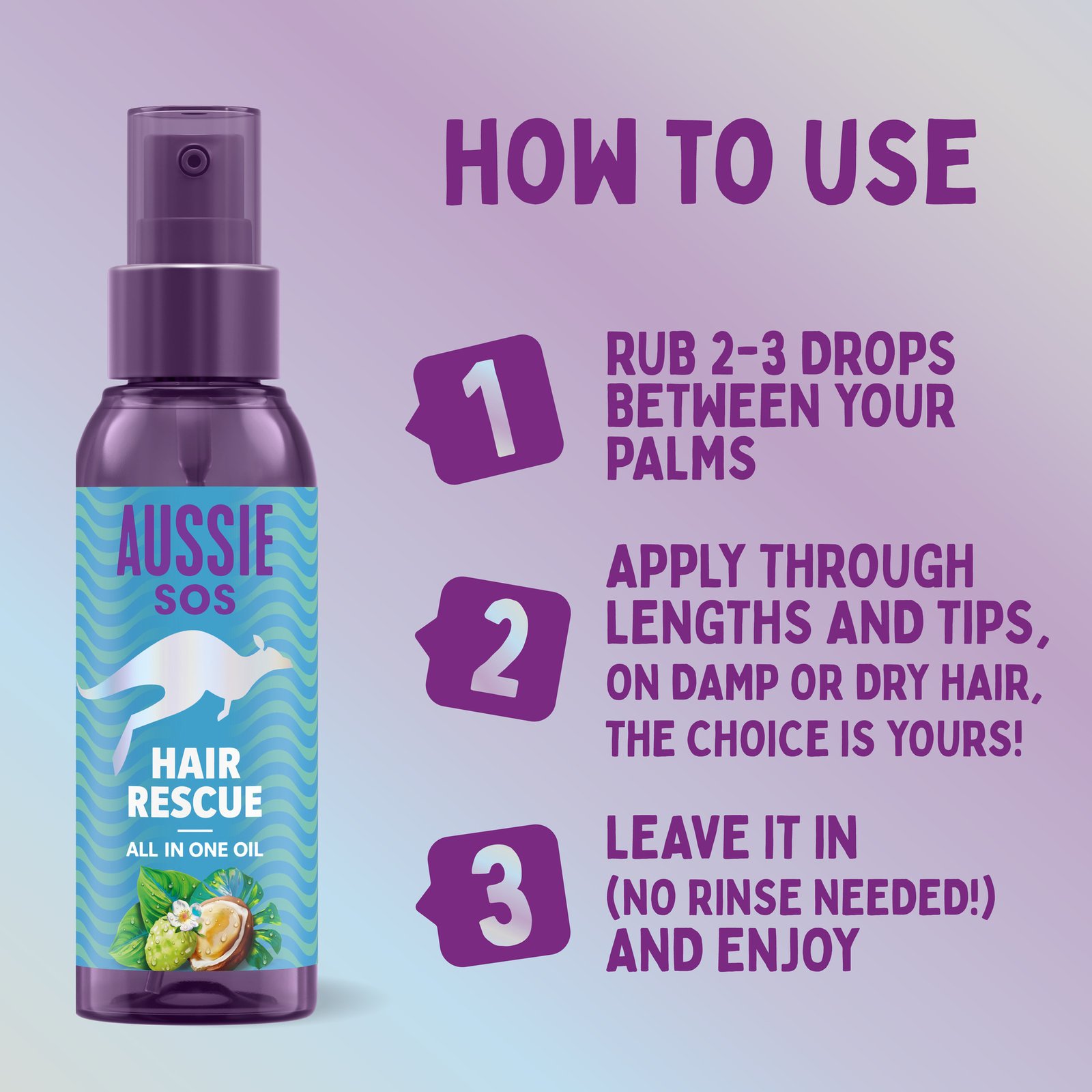 Aussie SOS Hair Rescue All In One Hårolja 100ml