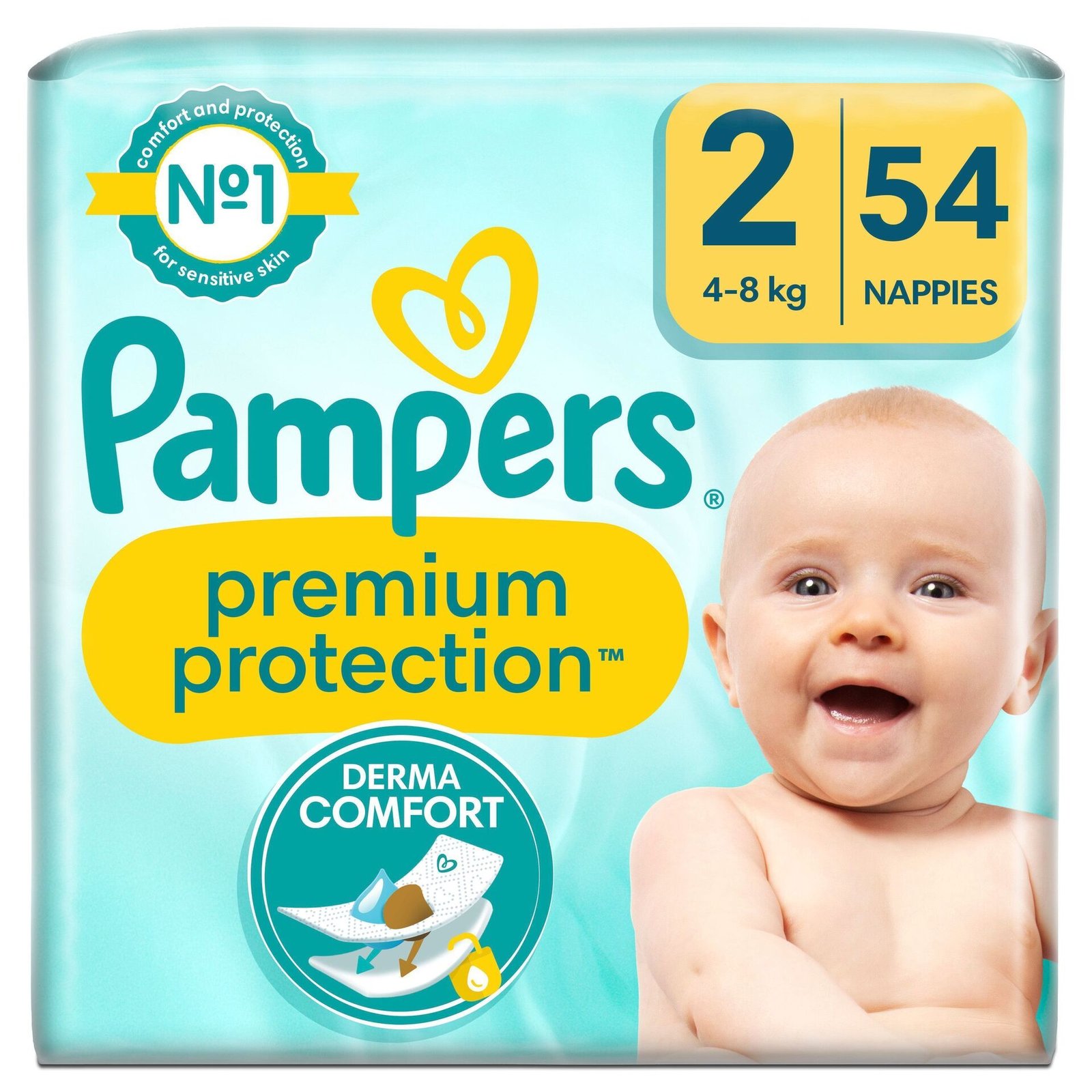 Pampers Premium Protection Stl 2 (4kg - 8kg) 54 st