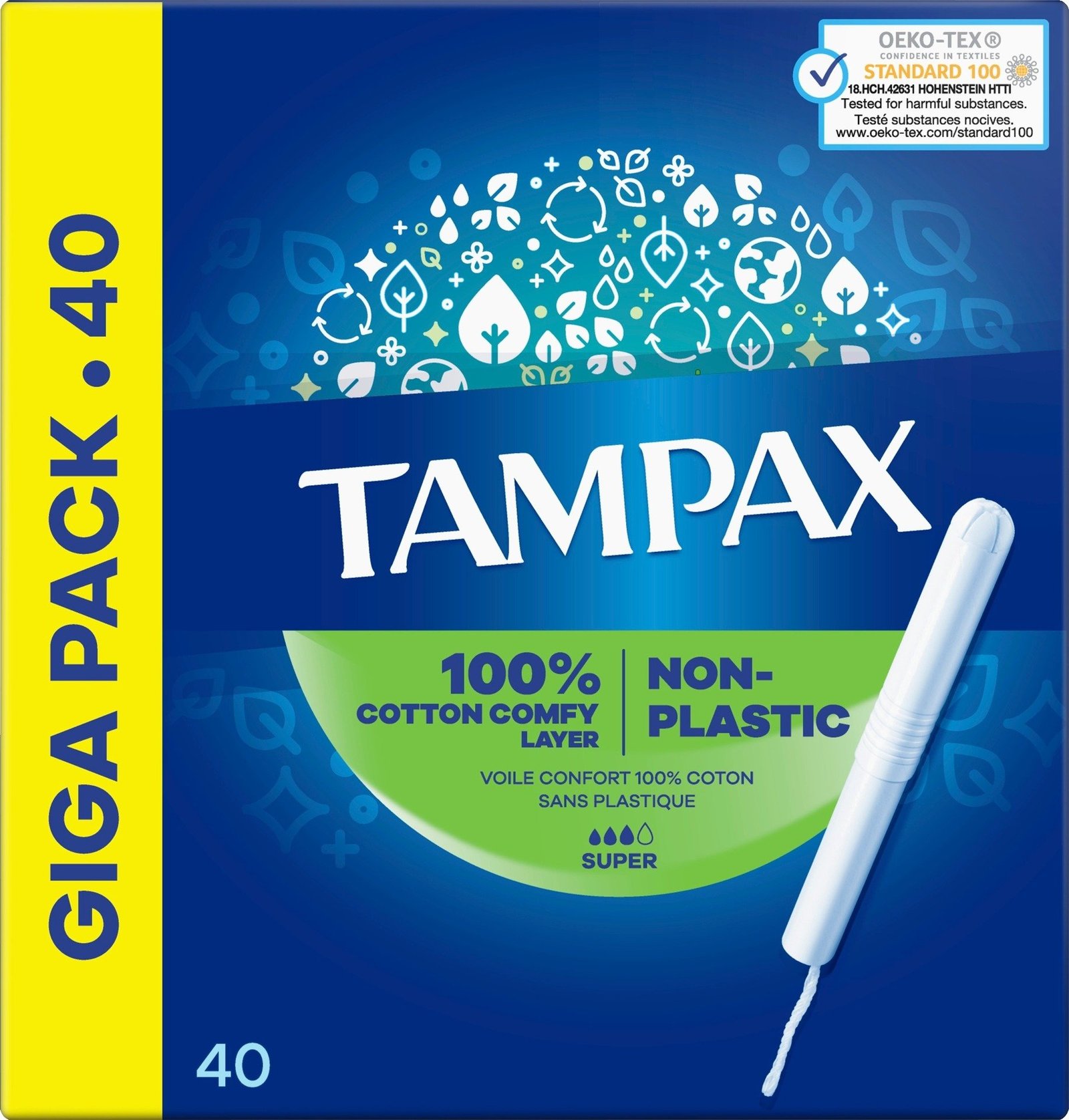 Tampax Super Tamponger med pappersapplikator 40 st