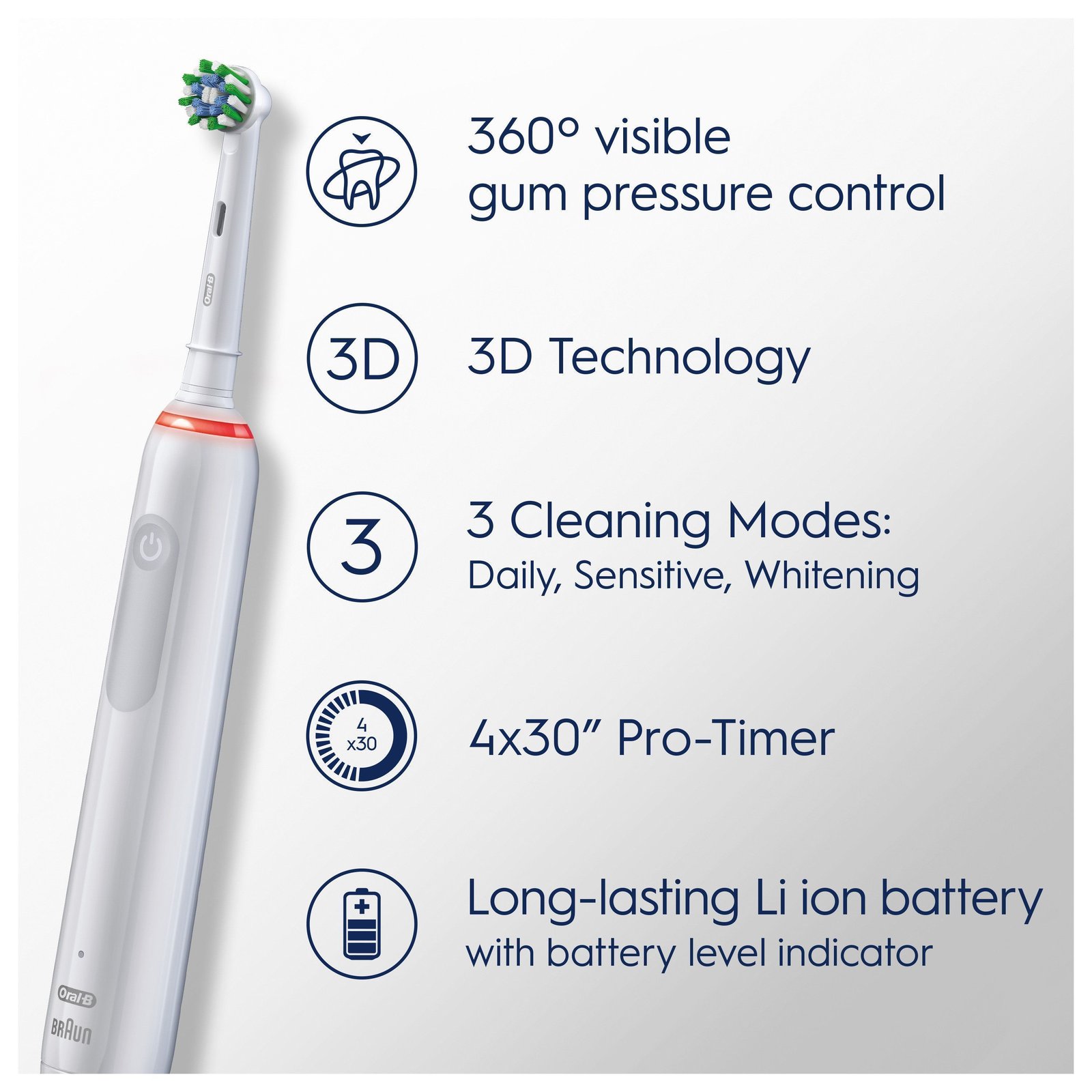 Oral-B Pro 3 Duopack, 2 eltandborstar, 3 huvuden