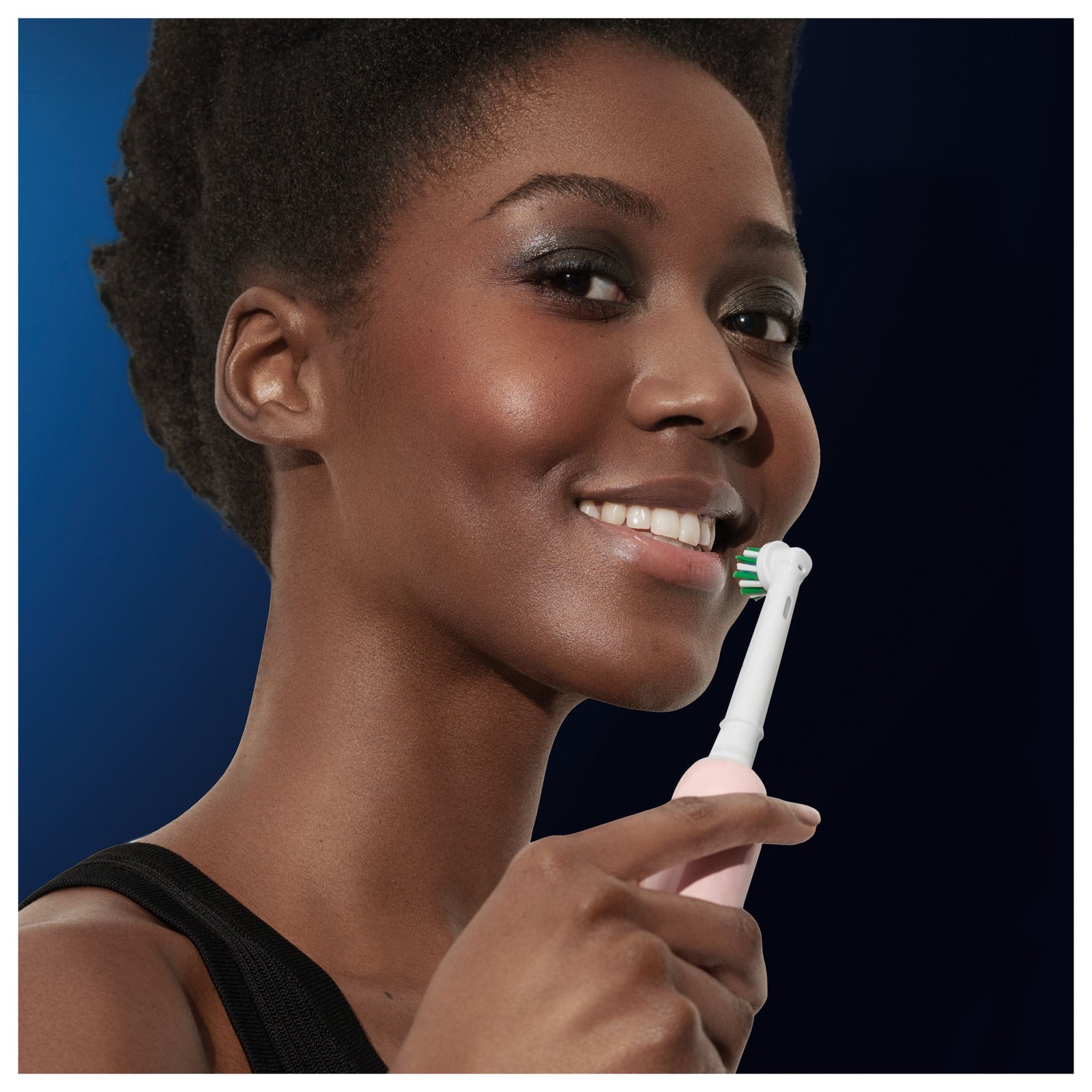 Oral-B Pro 1 Rosa eltandborste, 2 huvuden