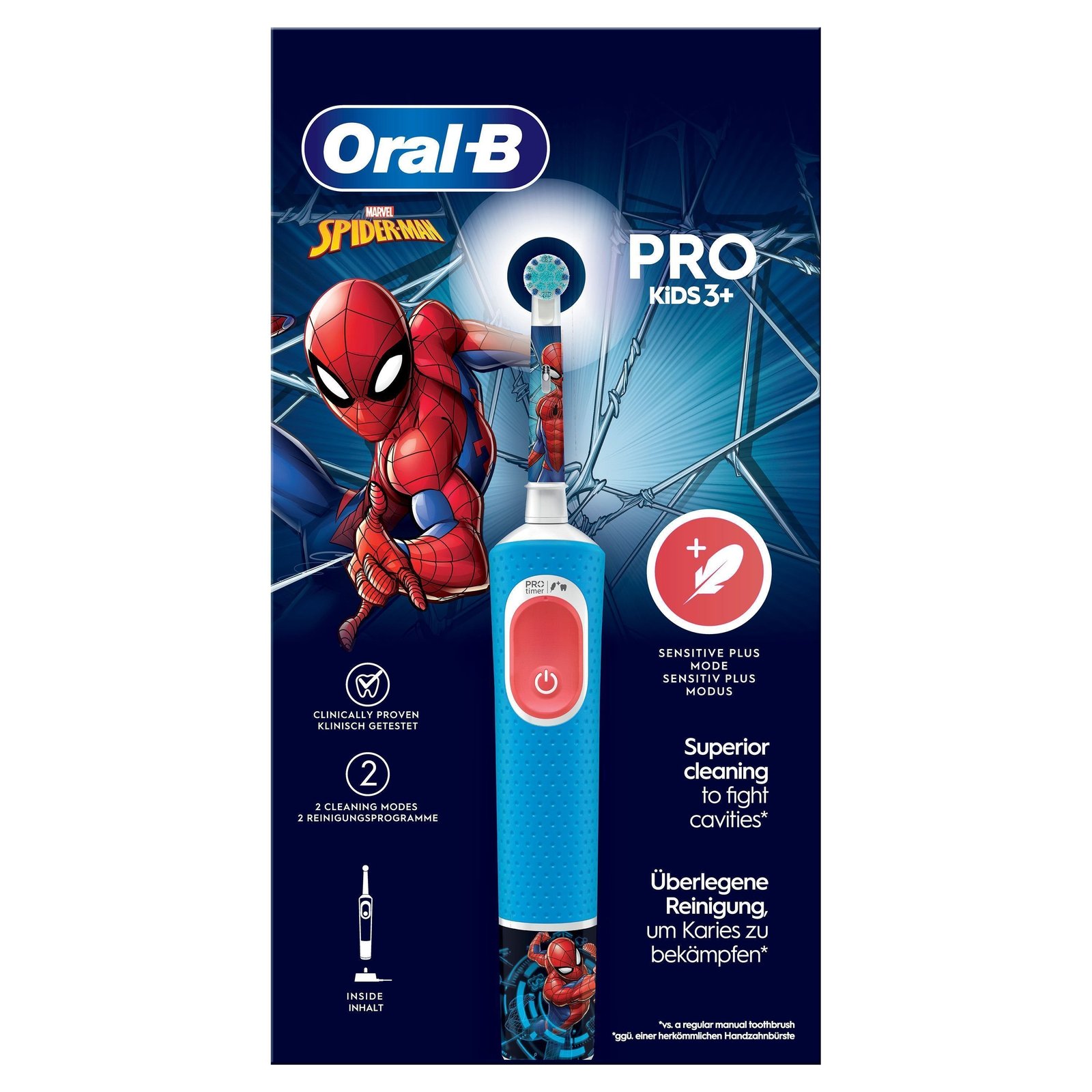 Oral-B Pro Kids Eltandborste För Barn Spider-Man