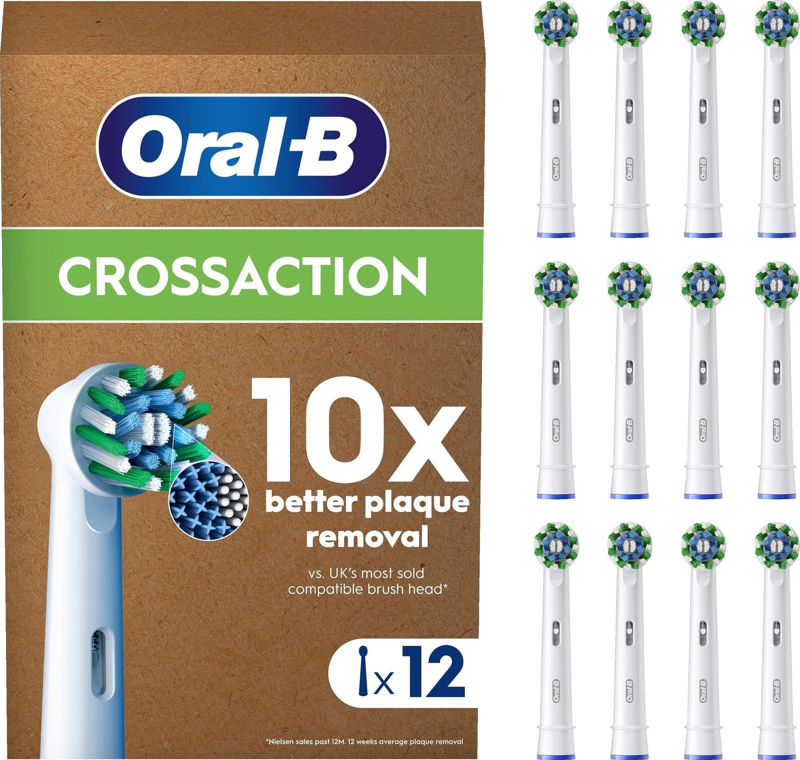 Oral-B Pro Cross Action borsthuvuden 12 st