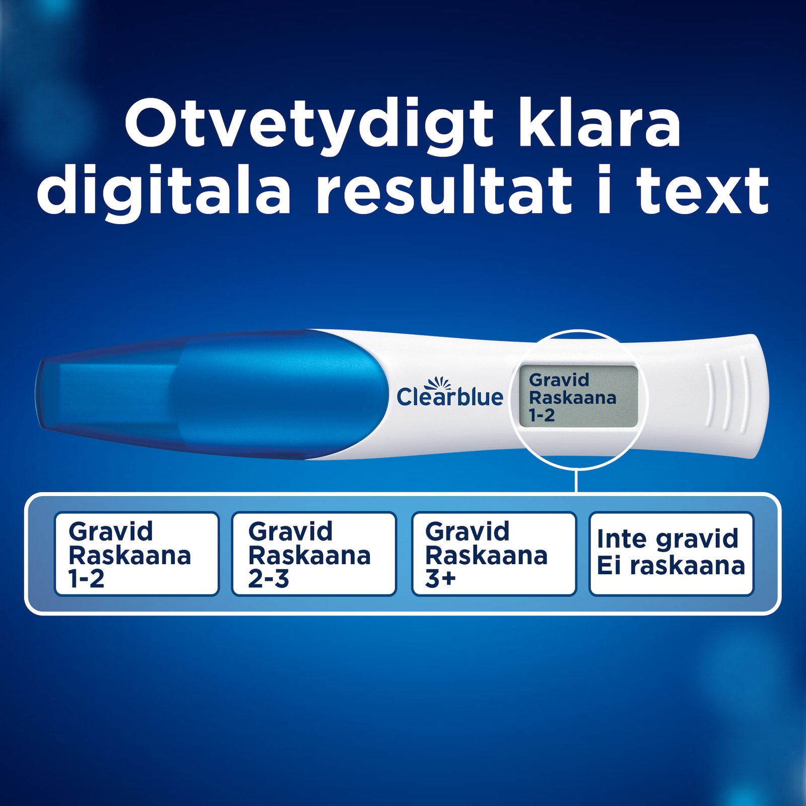 Clearblue Trippelcheck + Datum Kombinationspaket Graviditetstest 3 st