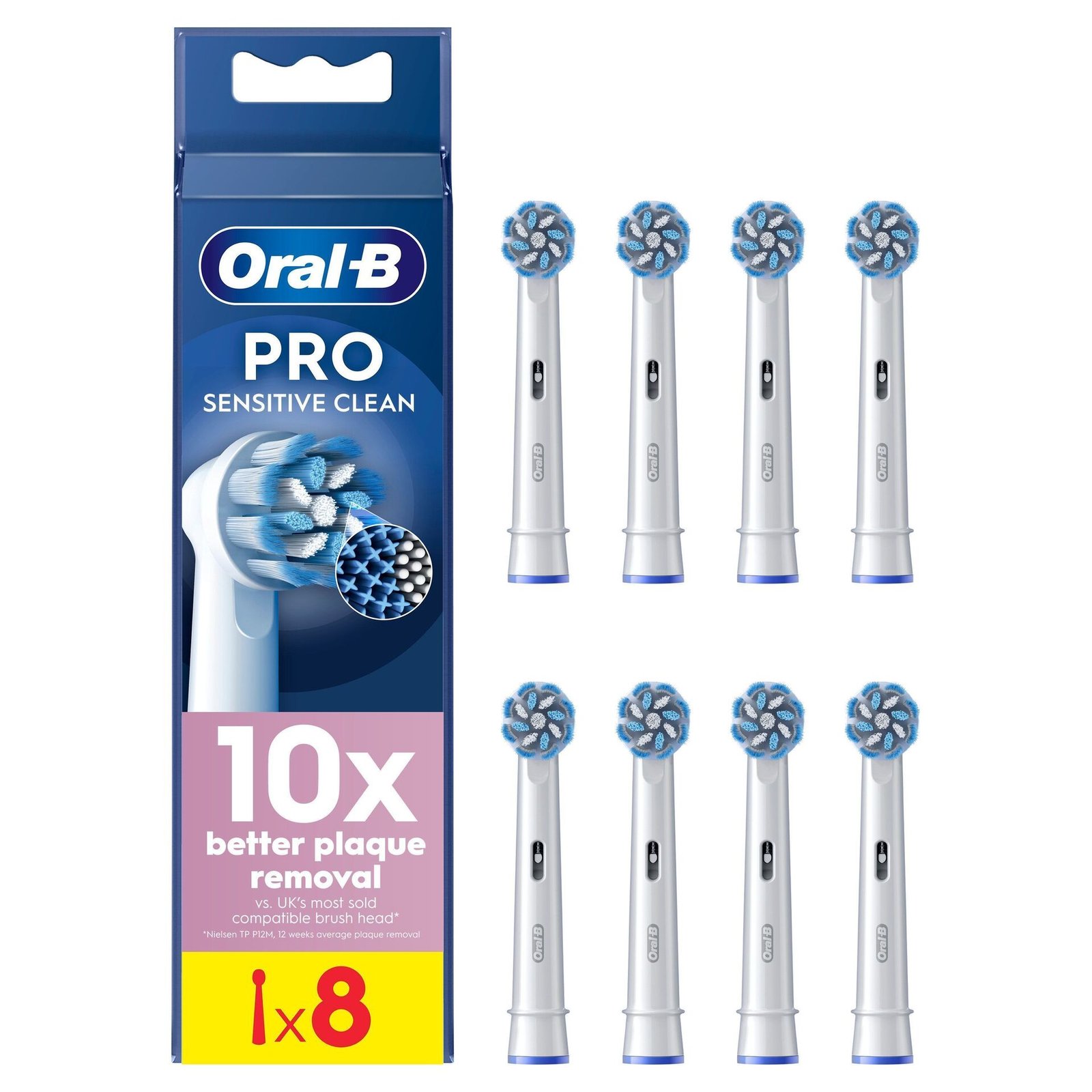 Oral-B Pro Sensitive Clean tandborsthuvuden 8 st