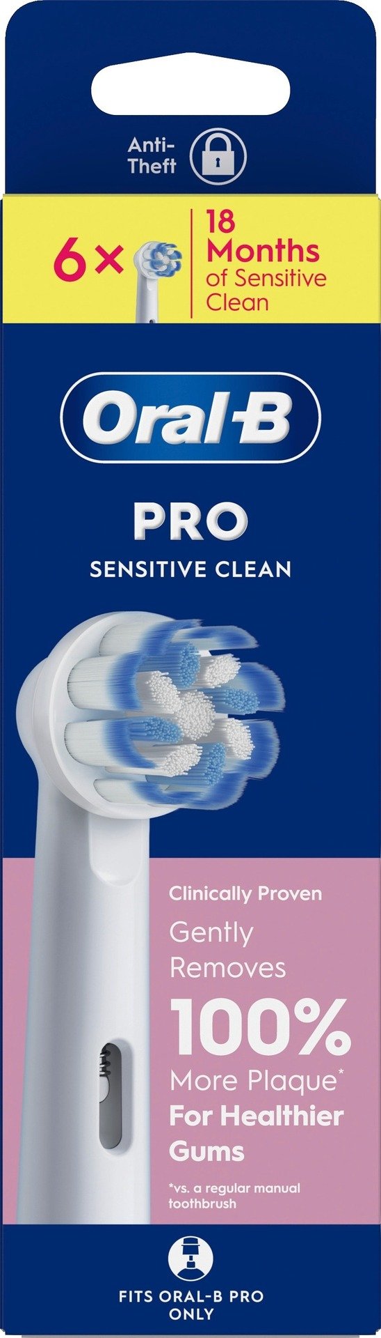 Oral-B Pro Sensitive Clean tandborsthuvuden, 6 st