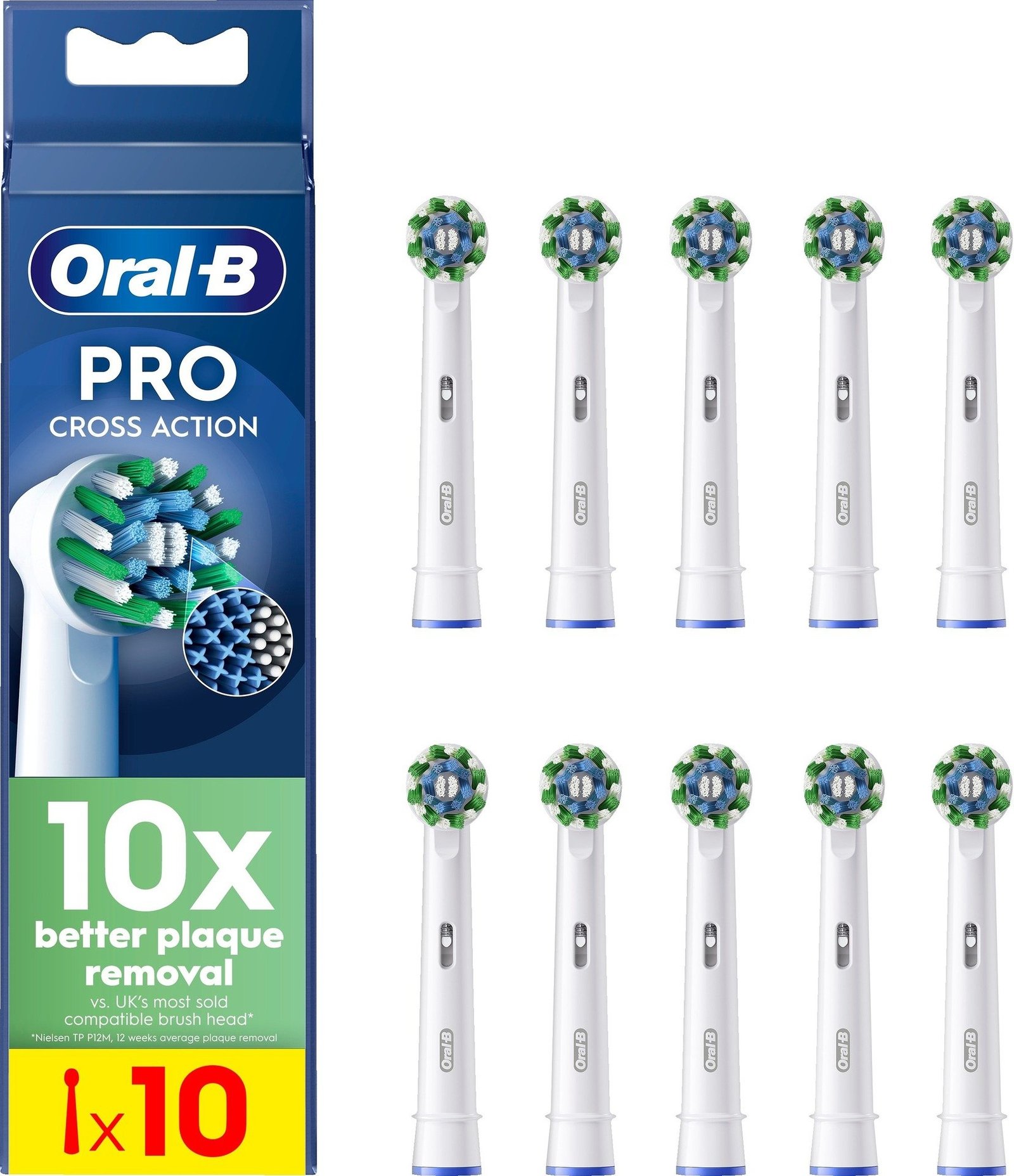 Oral-B Pro Cross Action borsthuvuden 10 st