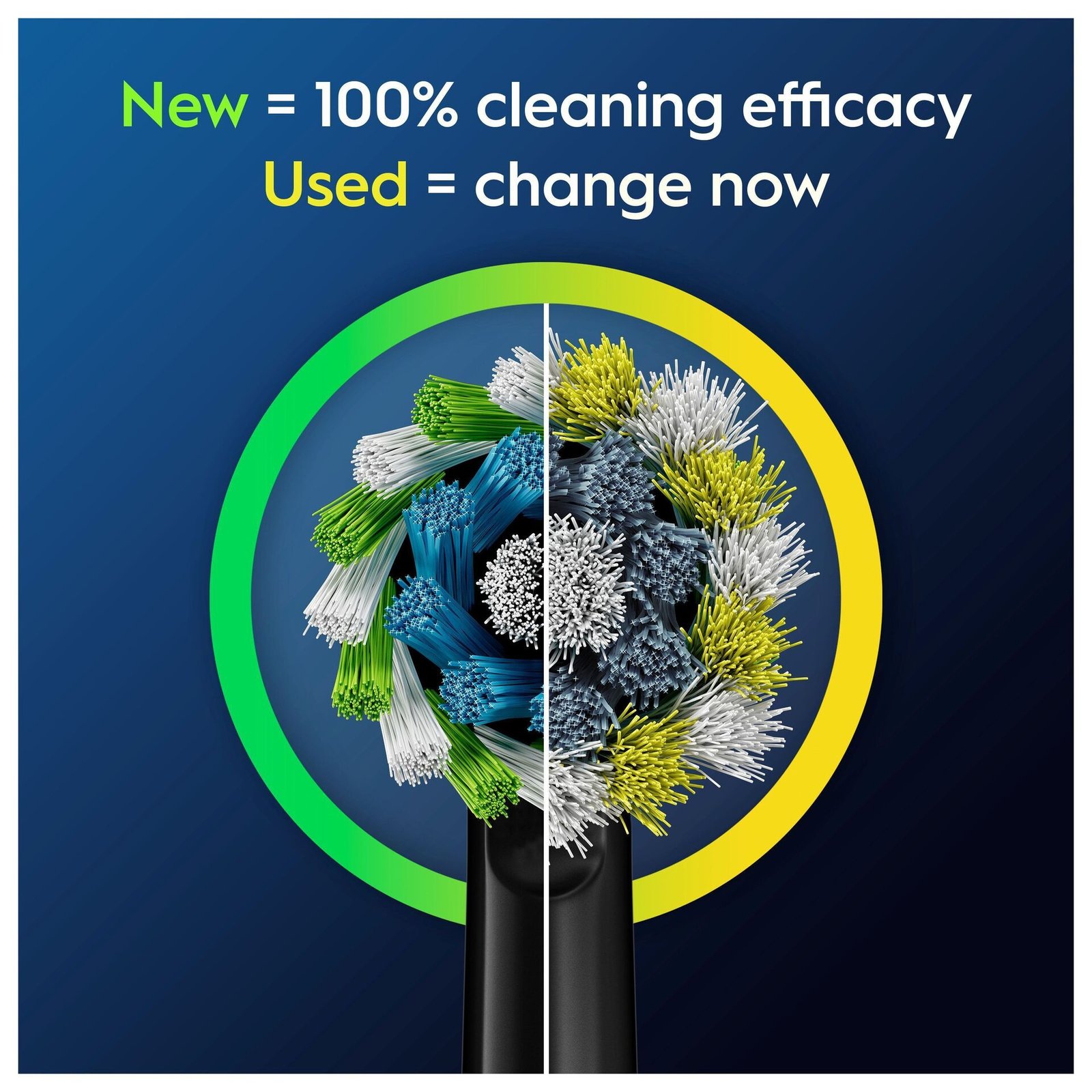 Oral-B Pro Cross Action Black tandborsthuvuden, 5 st
