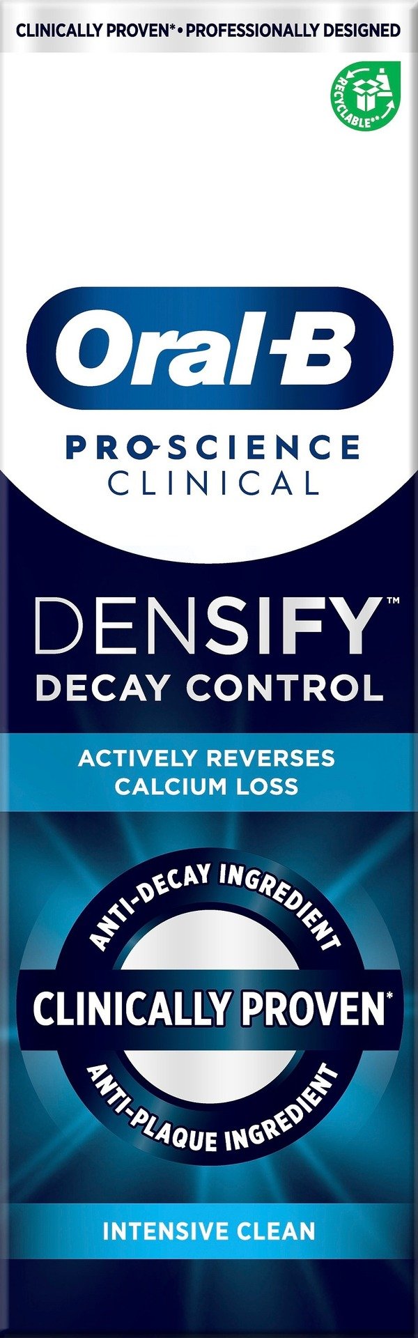 Oral-B Pro-Science Clinical Densify Decay Control Intensive Clean Tandkräm 75ml