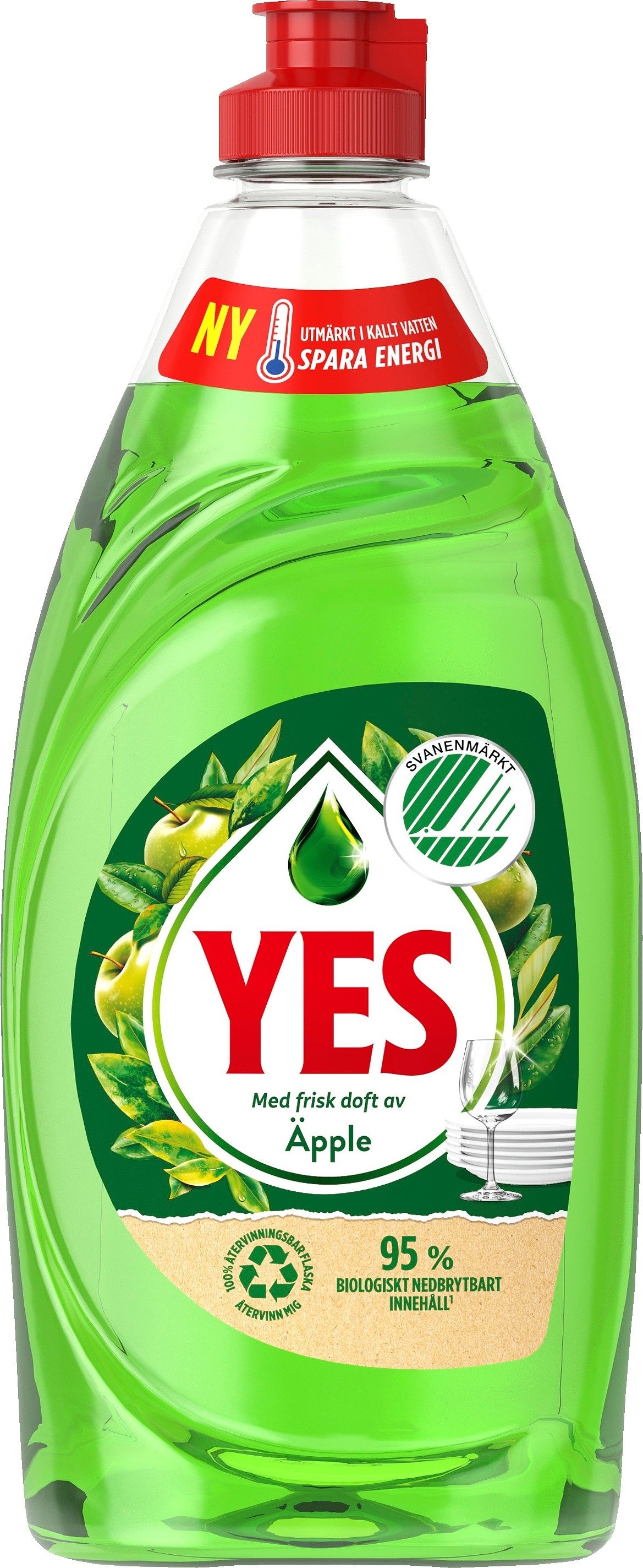 YES Diskmedel med frisk doft av Äpple 520 ml