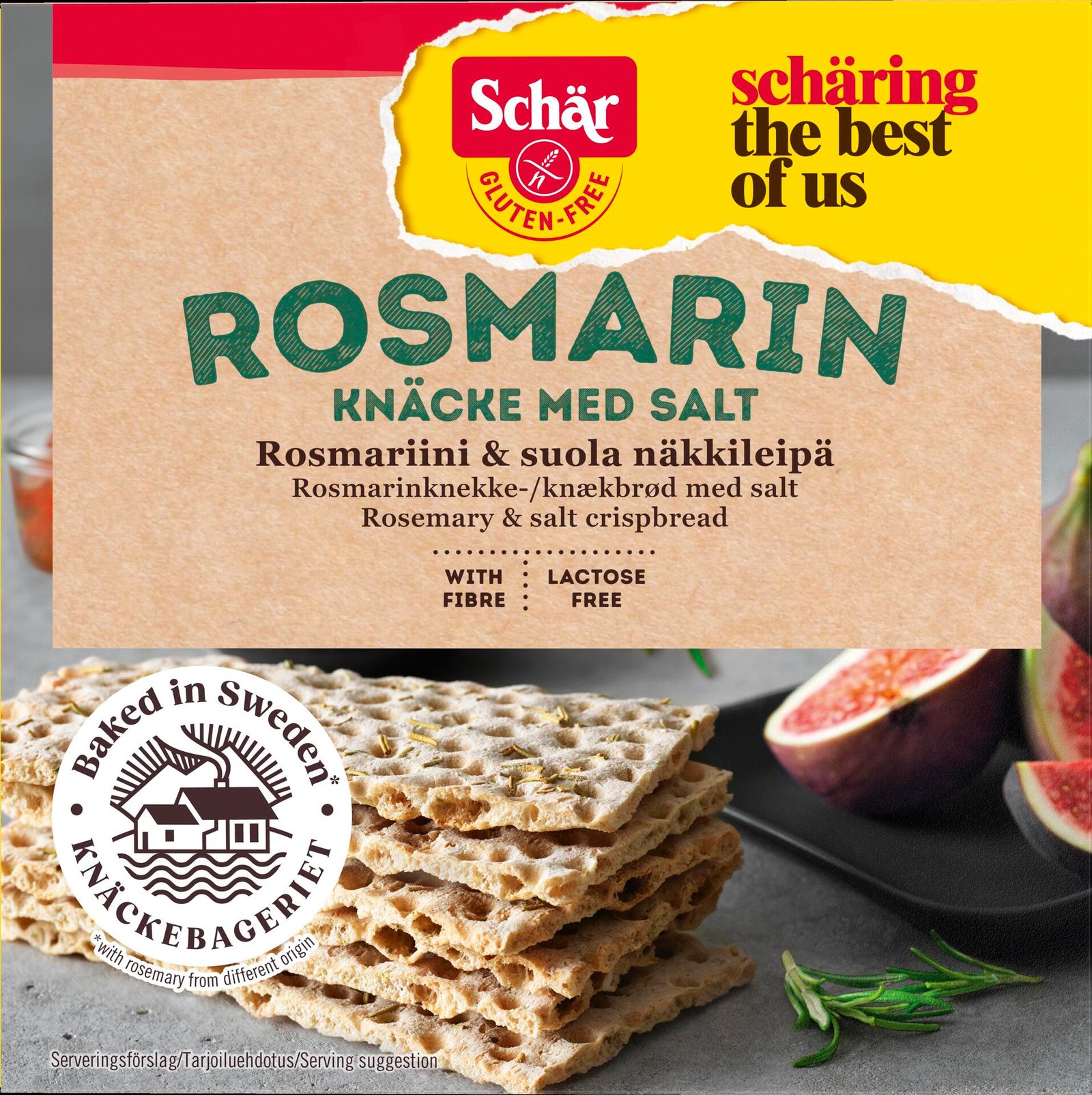 Schär Rosmarinknäcke med Salt glutenfri 230 g