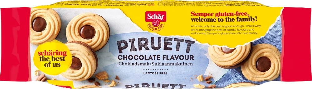Schär Piruett chocolate glutenfri 110 g