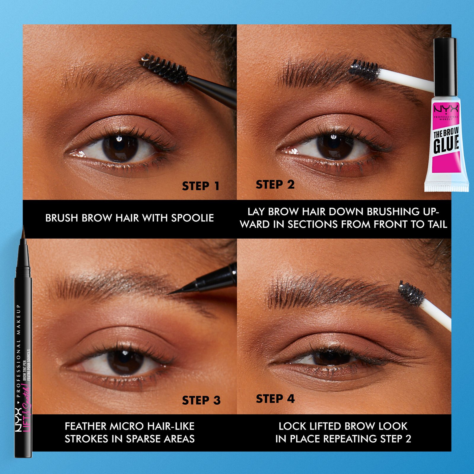 NYX Professional Makeup The Brow Glue 1 Instant Styler 5g