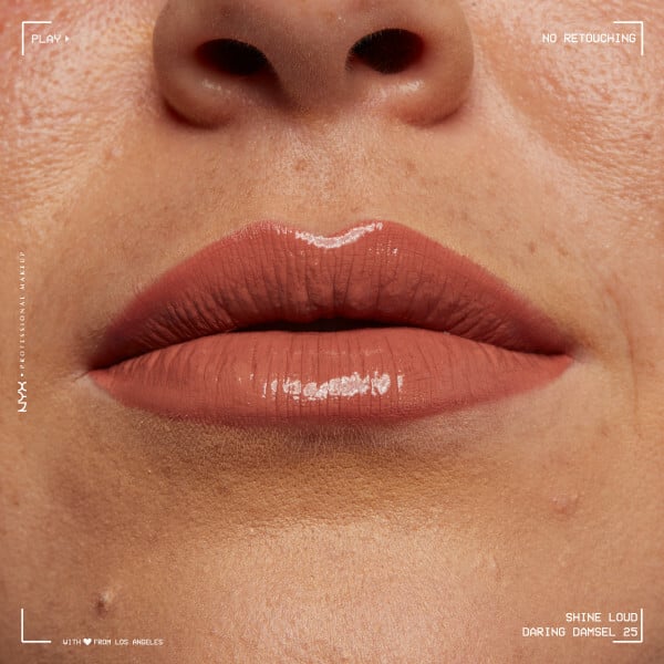 NYX Professional Makeup Shine Loud High Pigment Lip Shine 25 Daring Damsel 1 st