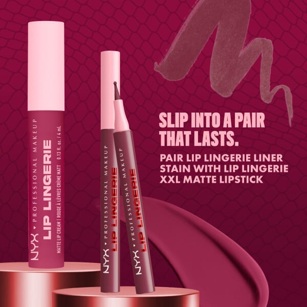 NYX Professional Makeup Lip Lingerie Liner Stain 02 Naughty Nude 1 ml