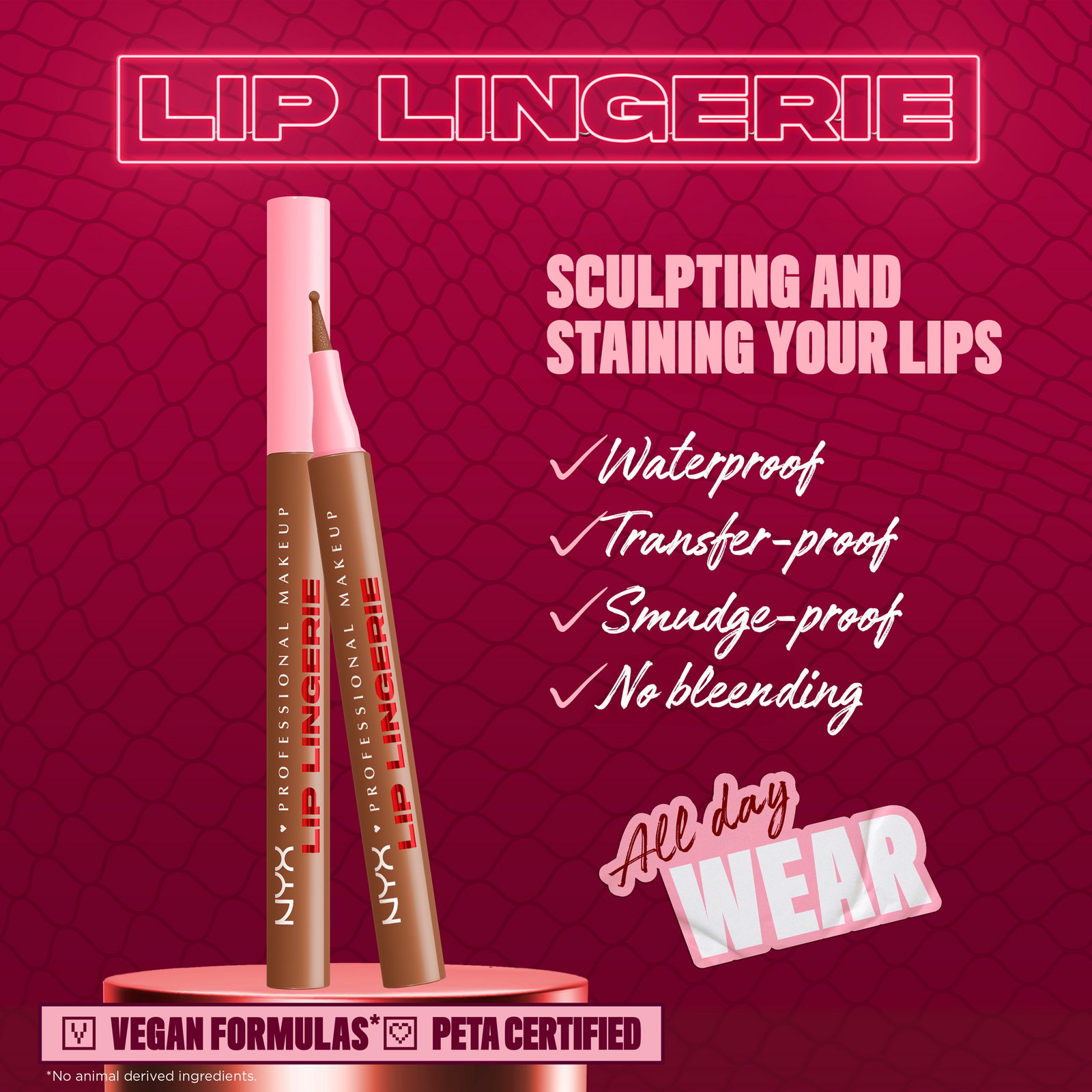 NYX Professional Makeup Lip Lingerie Liner Stain 04 Steamy Spice 1 ml