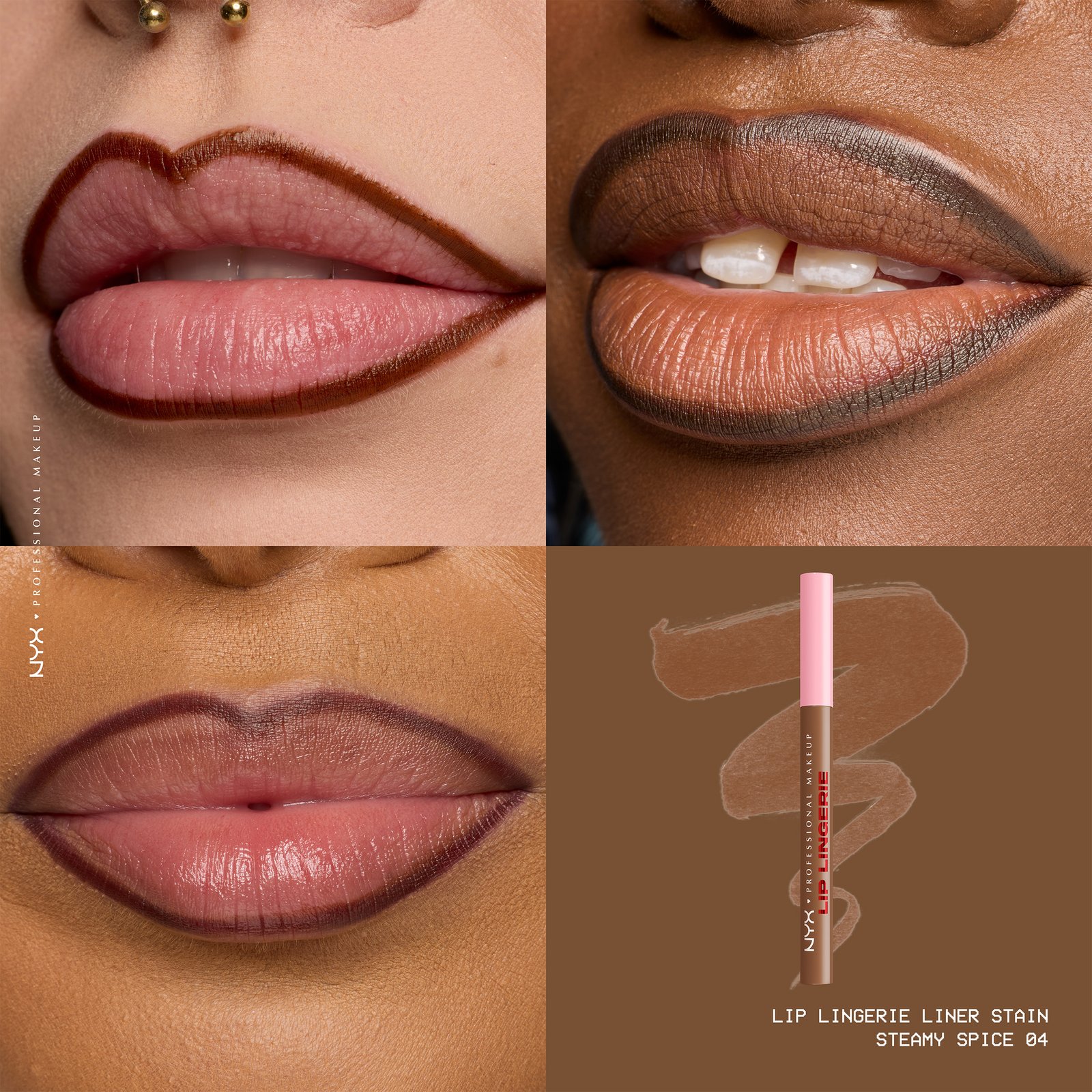 NYX Professional Makeup Lip Lingerie Liner Stain 04 Steamy Spice 1 ml