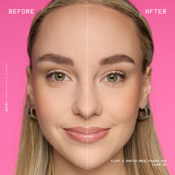 NYX Professional Makeup Fluff N Snatch Brow Powder Pen 02 Taupe 1 g