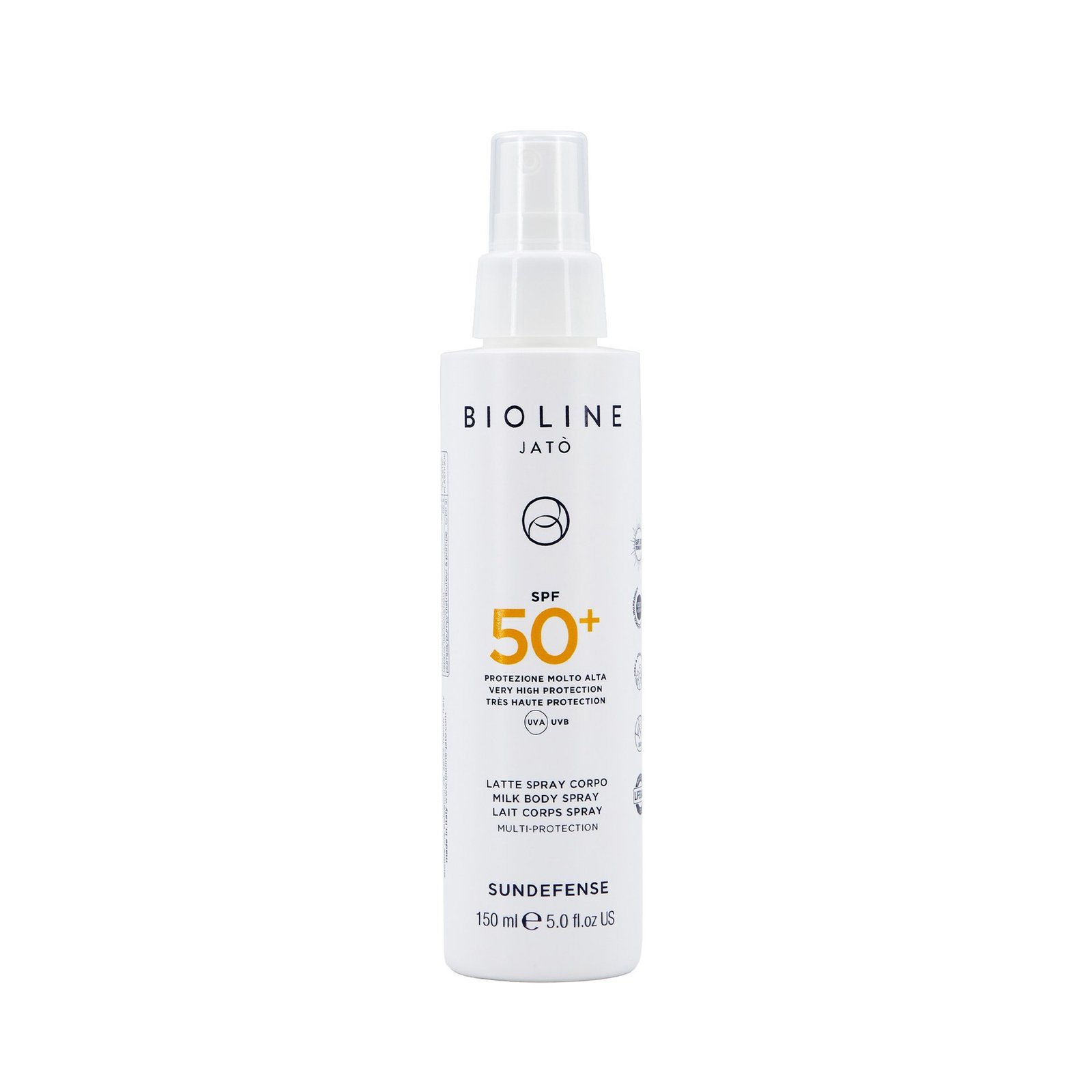 Bioline Jatò SPF 50+ Very High Protection Milk Body Spray Multi-Protection  150 ml
