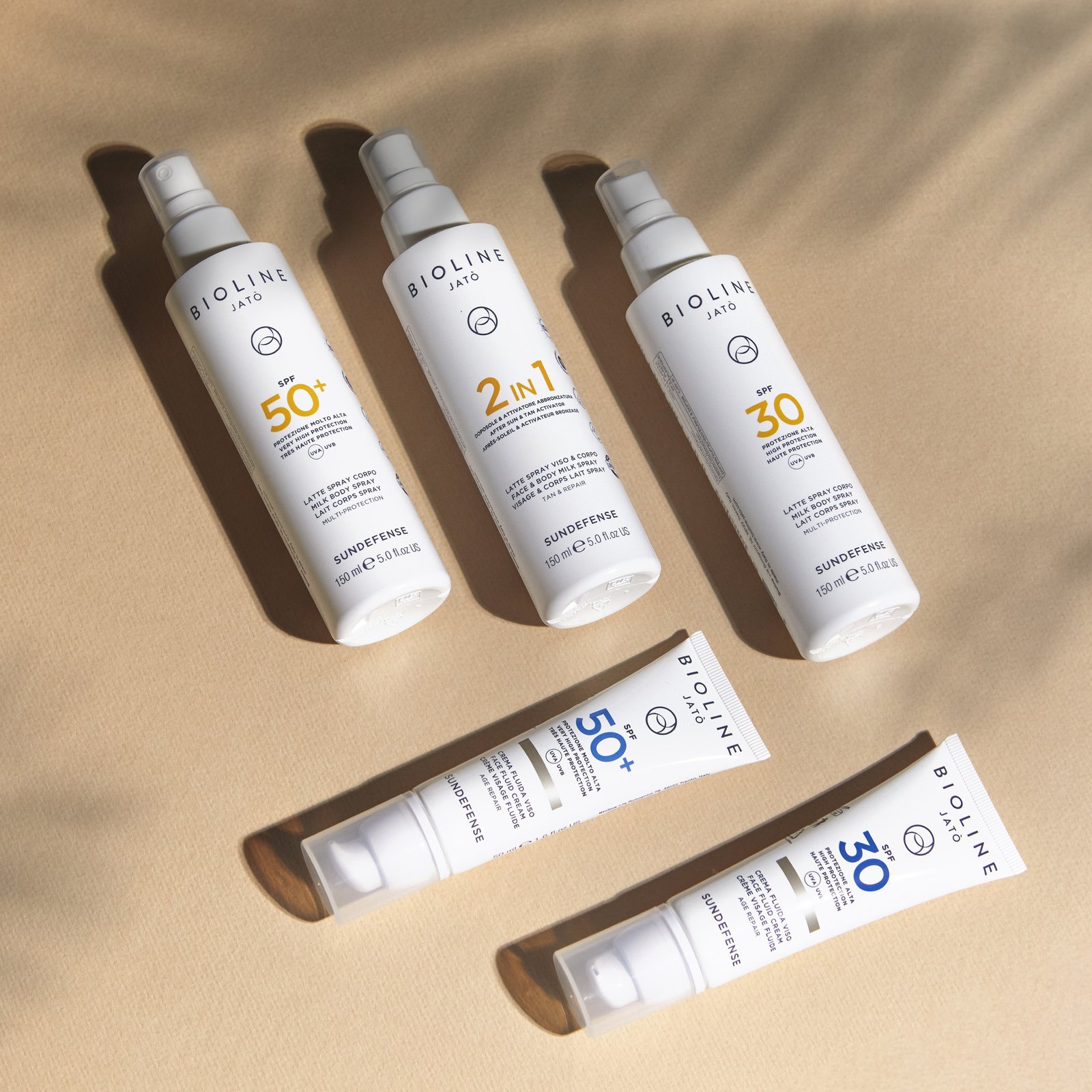 Bioline Jatò 2 IN 1 After Sun & Tan Activator Face & Body Milk Spray Tan & Repair 150 ml