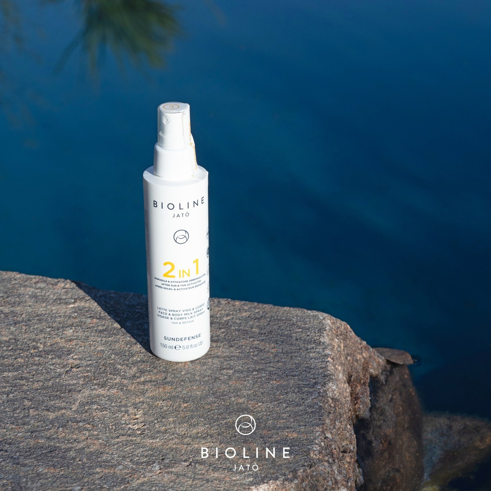 Bioline Jatò 2 IN 1 After Sun & Tan Activator Face & Body Milk Spray Tan & Repair 150 ml