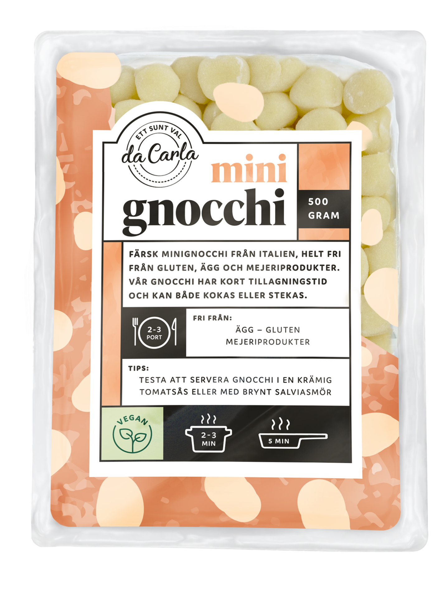 Da Carla Glutenfri Gnocchi 500 g