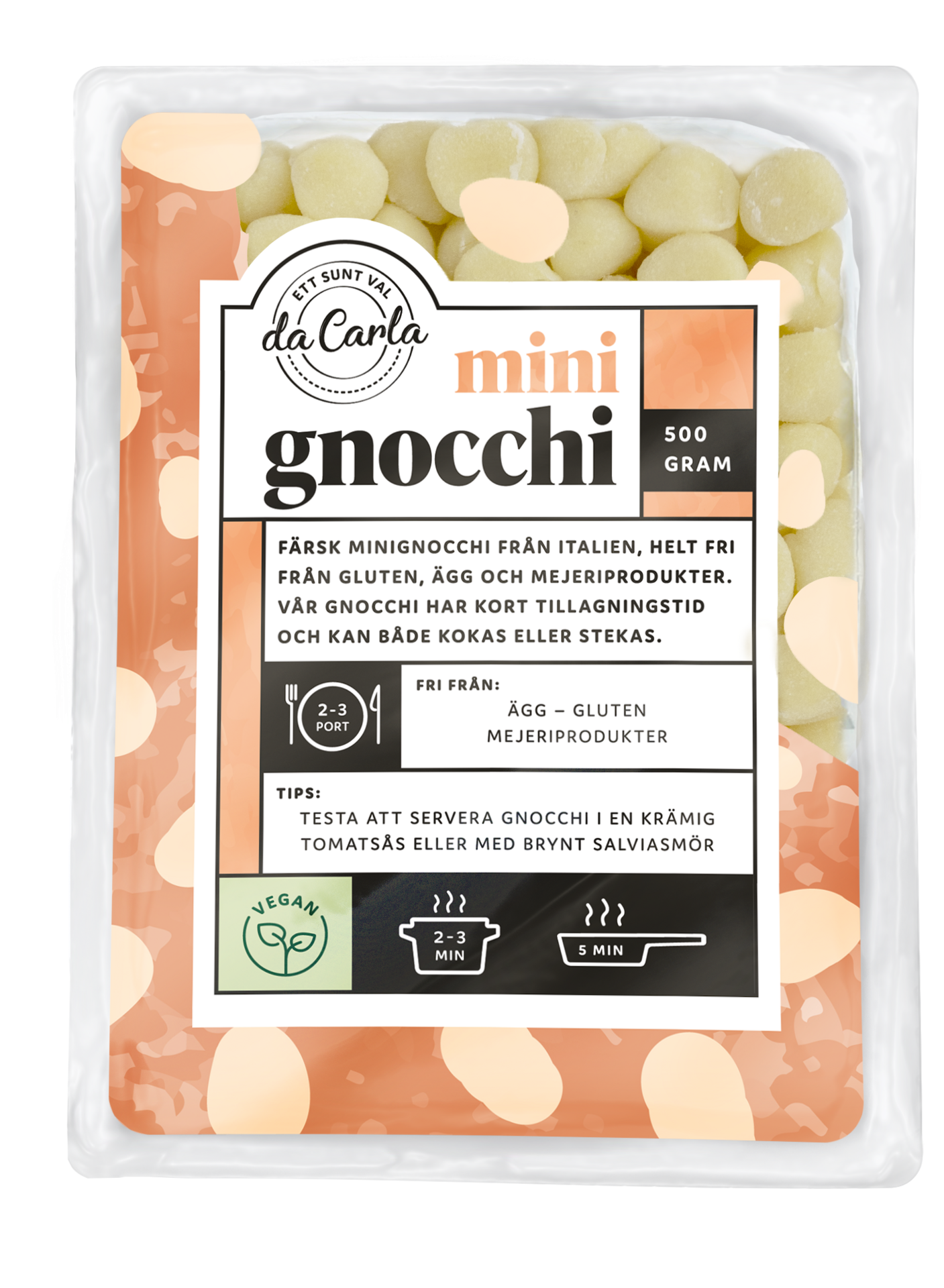 Da Carla Glutenfri Gnocchi 500 g