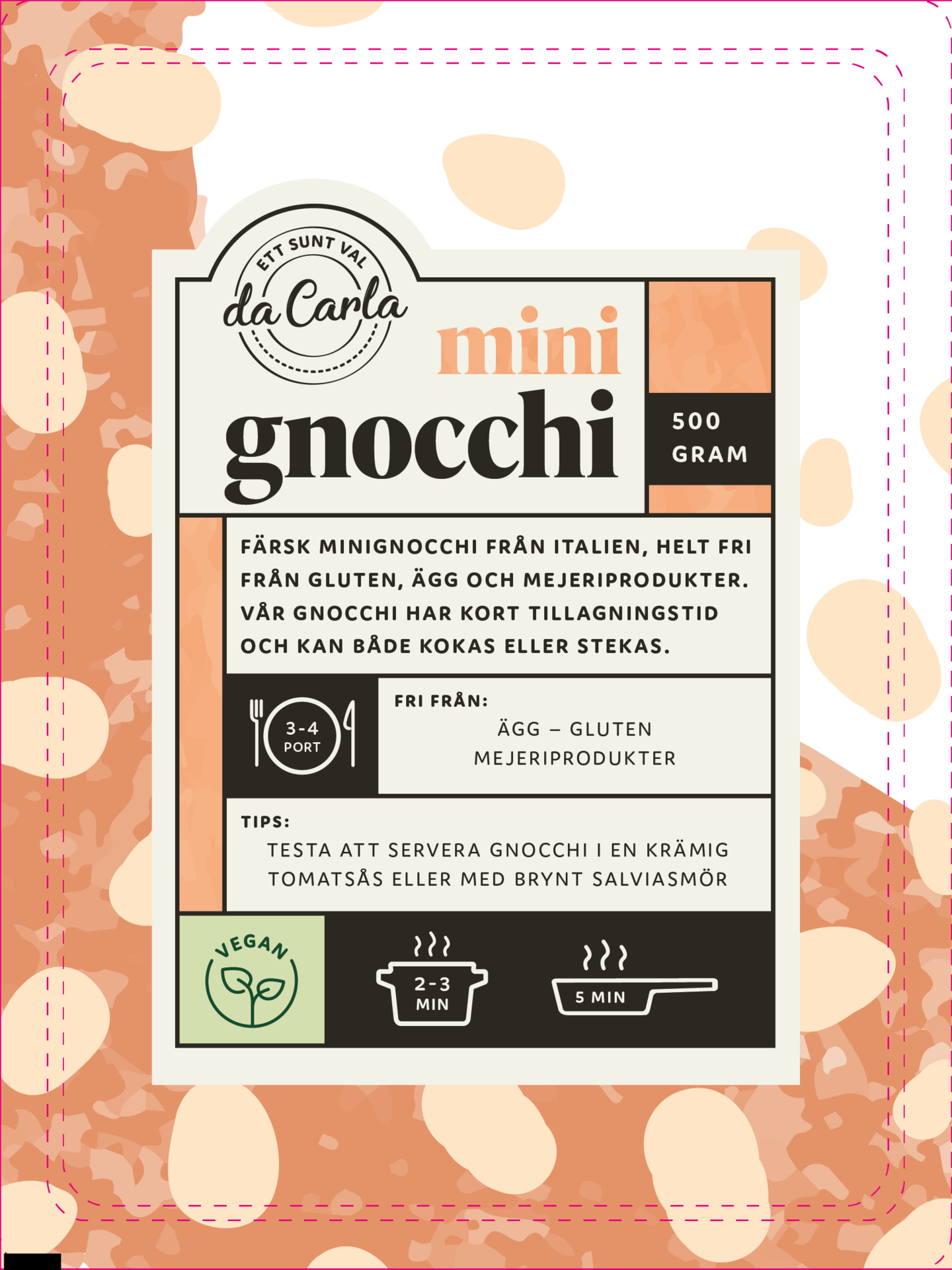 Da Carla Glutenfri Gnocchi 500 g
