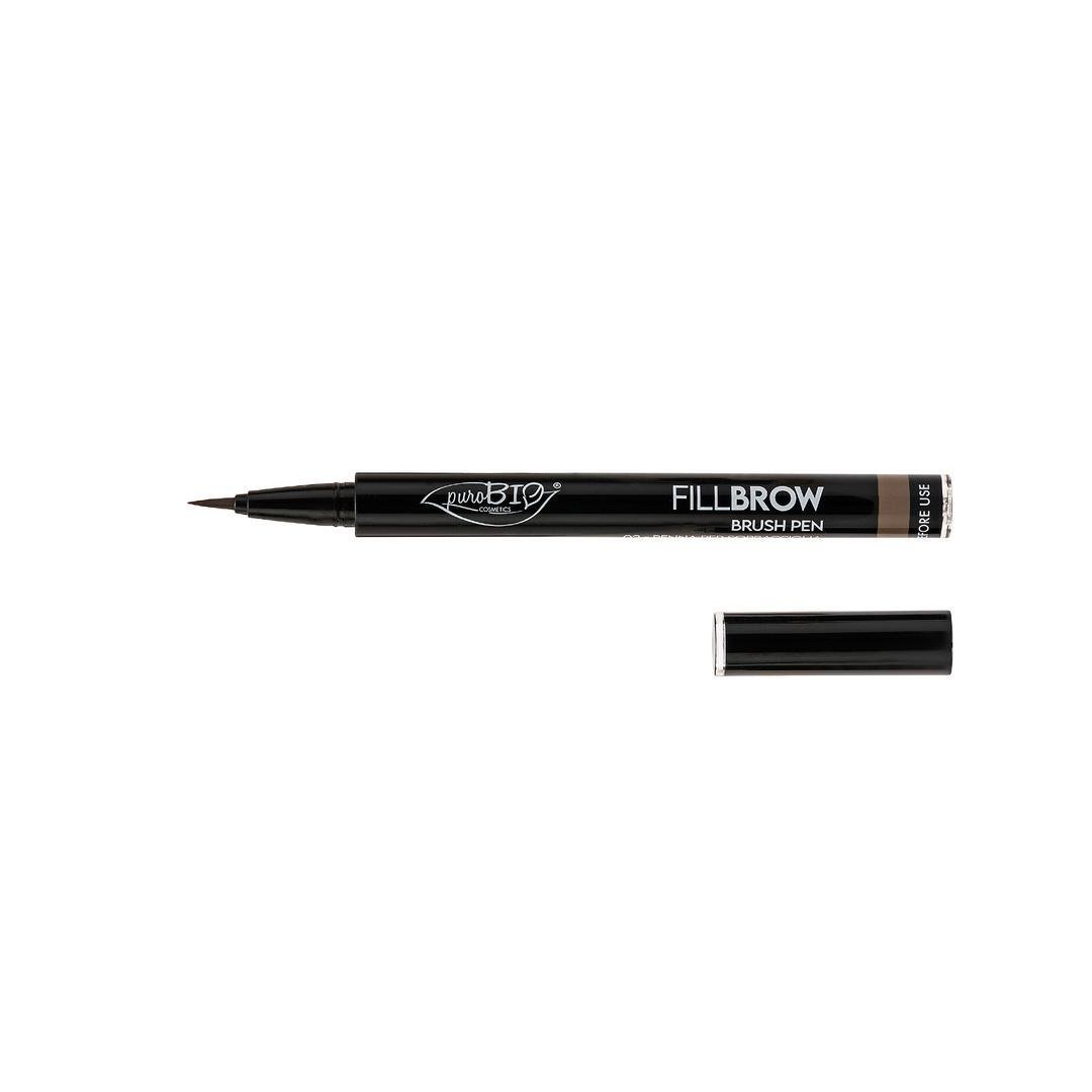 puroBIO Eyebrow Fillbrow Brush Pen Soft Brown 02 0,7 ml