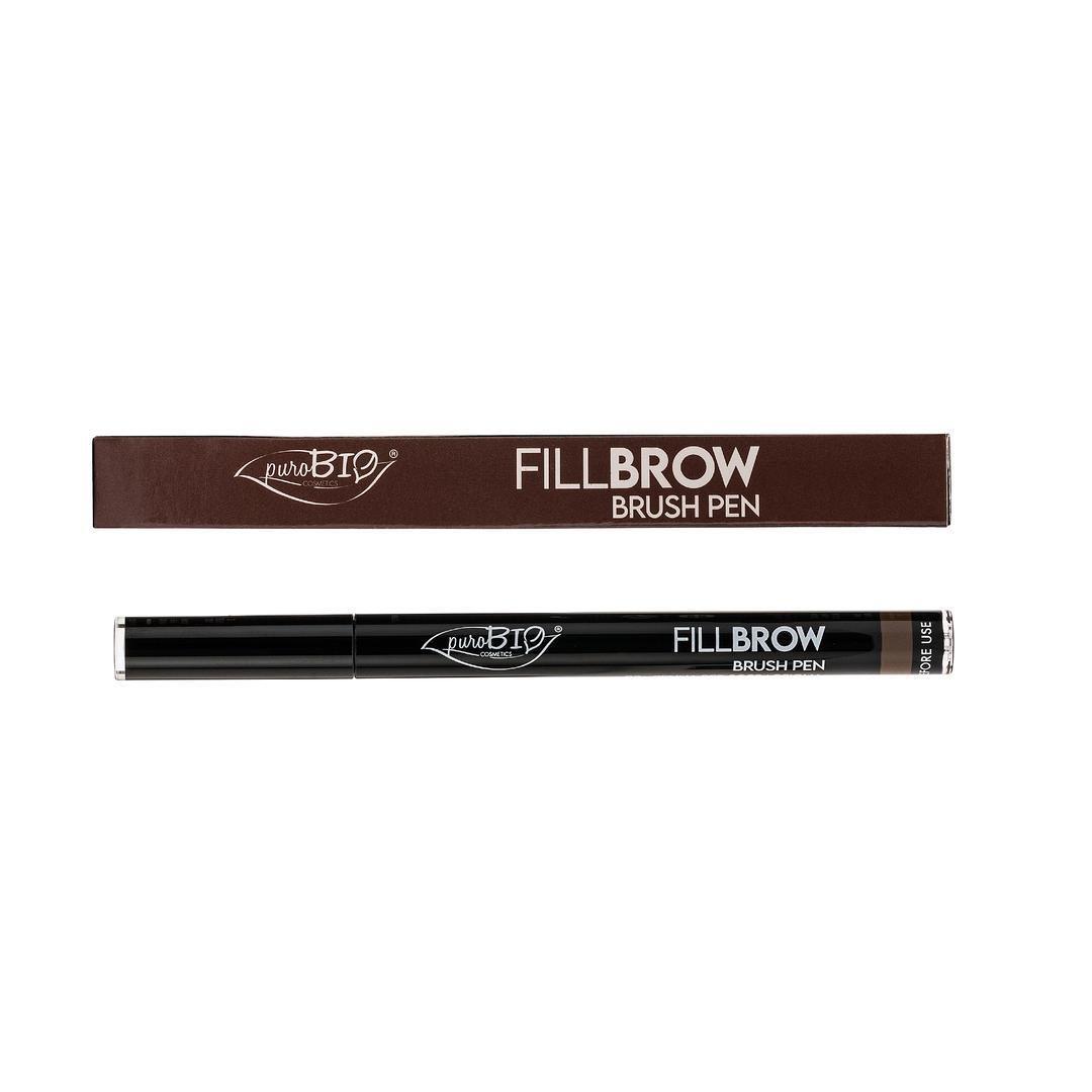 puroBIO Eyebrow Fillbrow Brush Pen Dark Brown 03 0,7 ml
