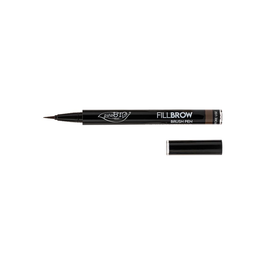 puroBIO Eyebrow Fillbrow Brush Pen Dark Brown 03 0,7 ml