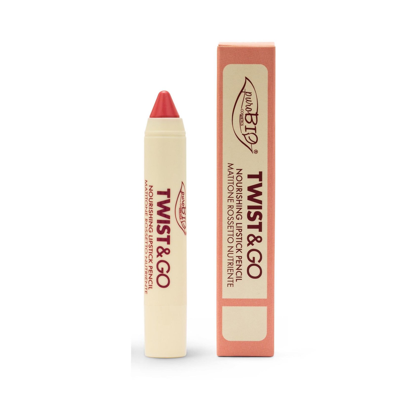 puroBIO Twist & Go Nourishing Lipstick Pencil 501 Universal Pink 2,9 g