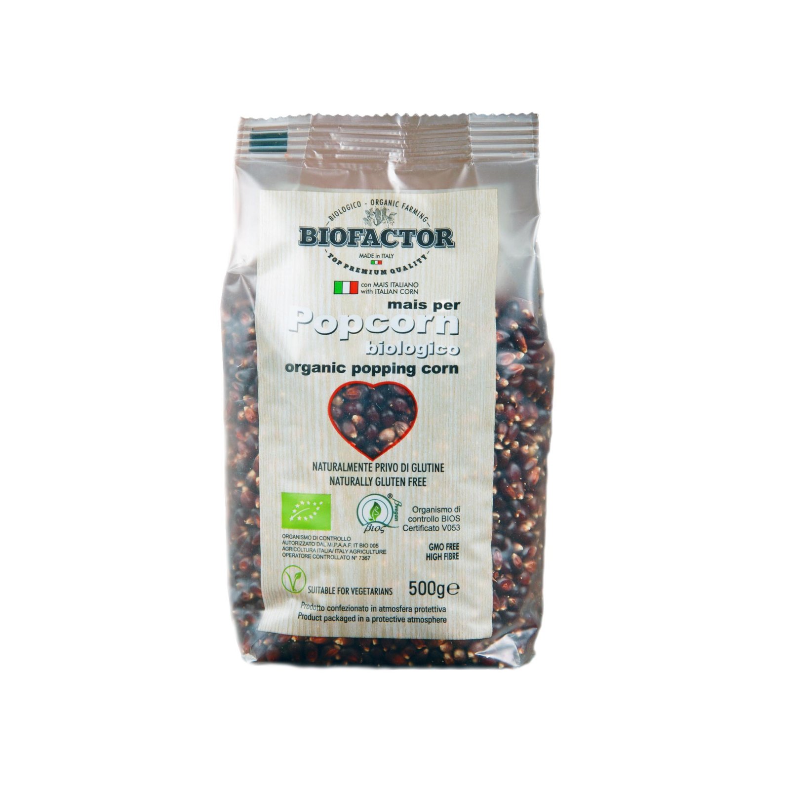Biofactor Organic Red Popcorn 500 g