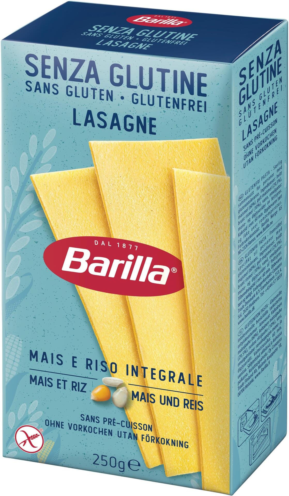 Barilla Lasagne Glutenfri 250 g