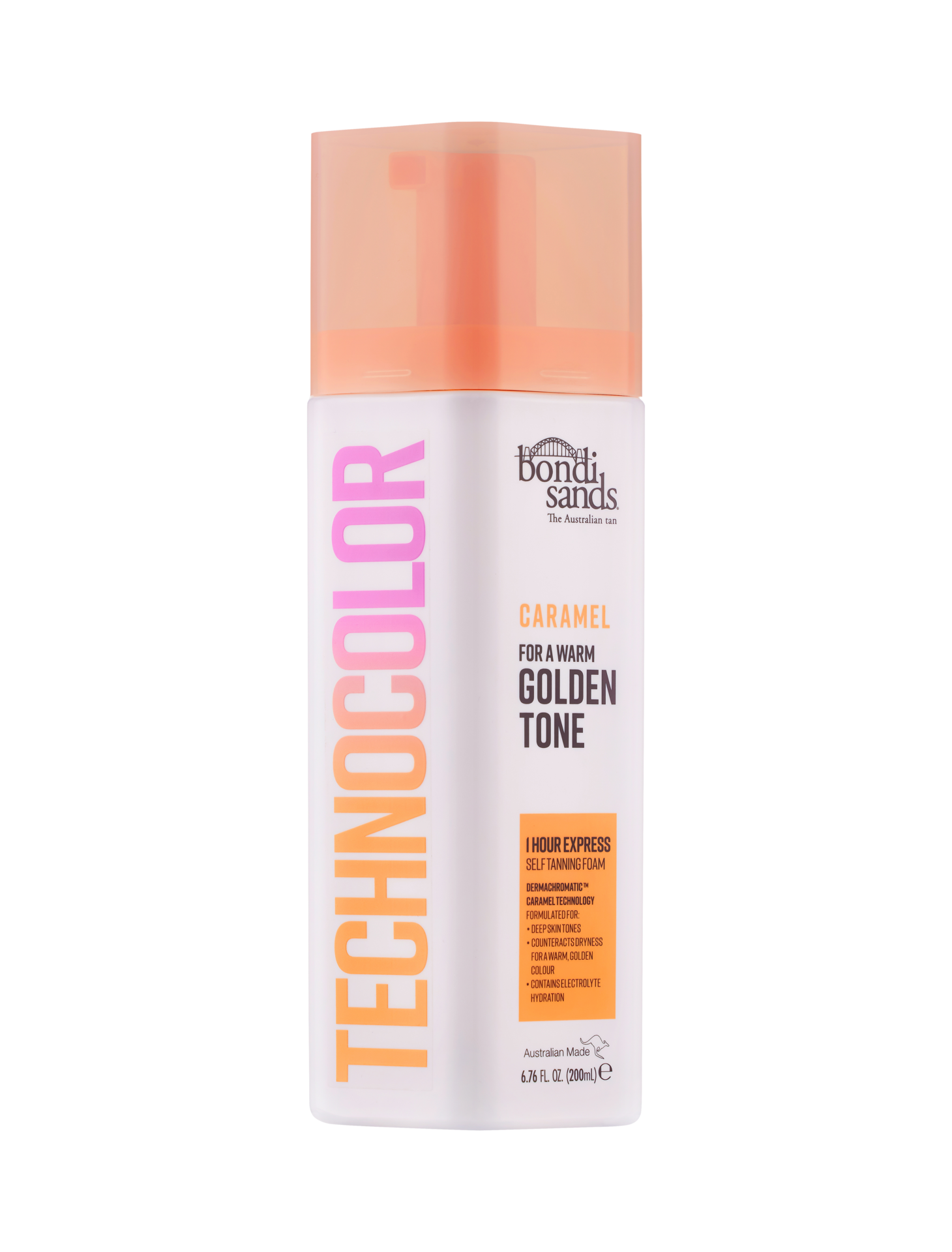 Bondi Sands Technocolor 1 Hour Express Self Tanning Foam Caramel Golden Tone 200 ml