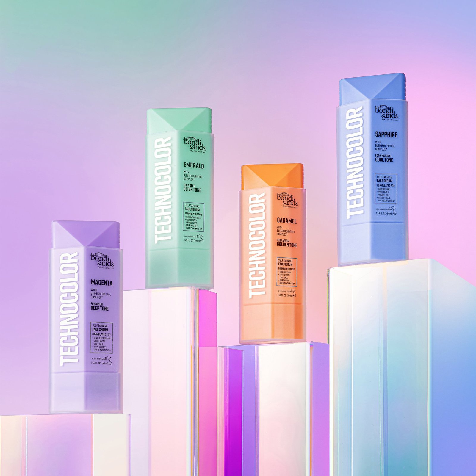 Bondi Sands Technocolor Self Tanning Face Serum Magenta 50 ml