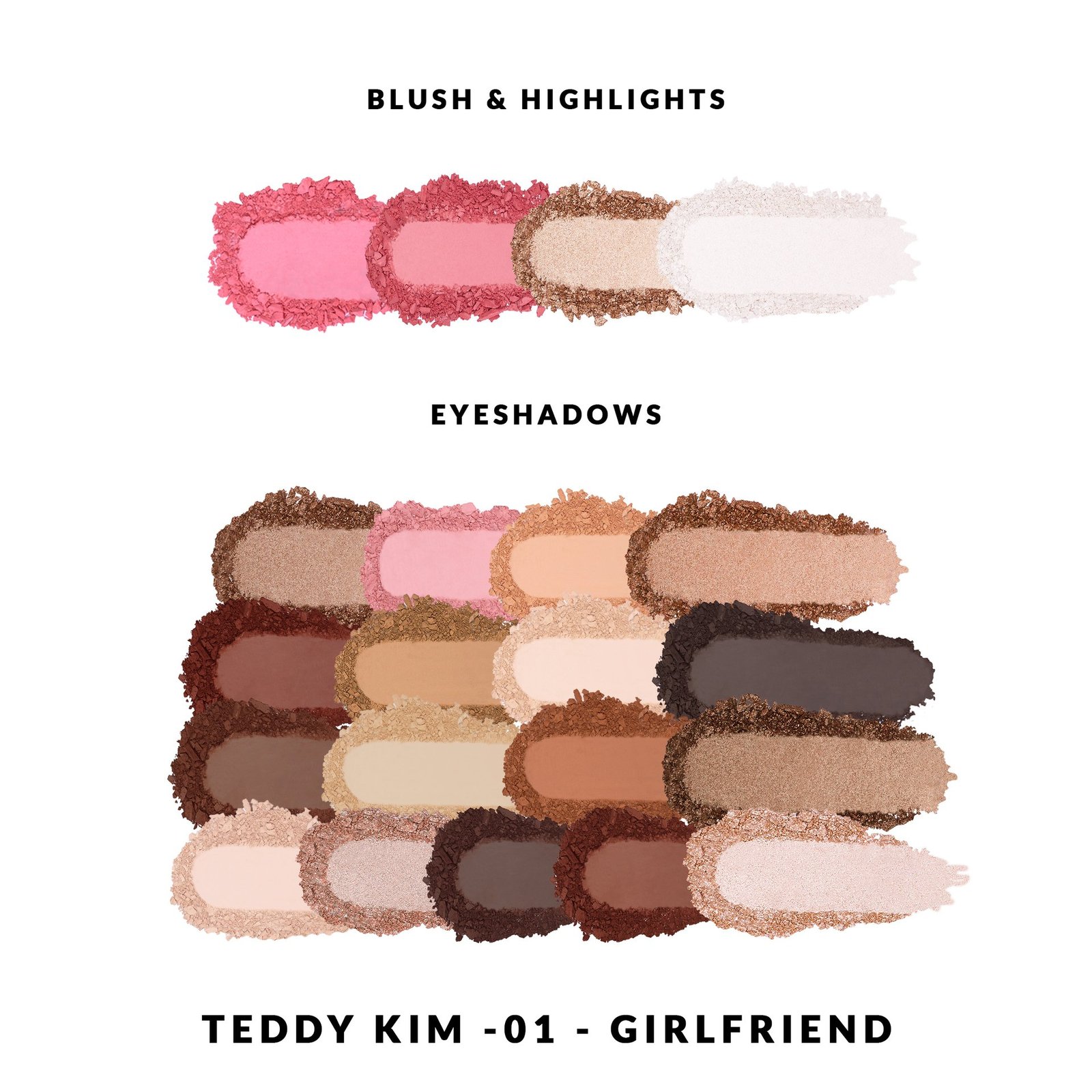 KimChi Chic Beauty Teddy Kim Palette GirlFriend 7,2 g