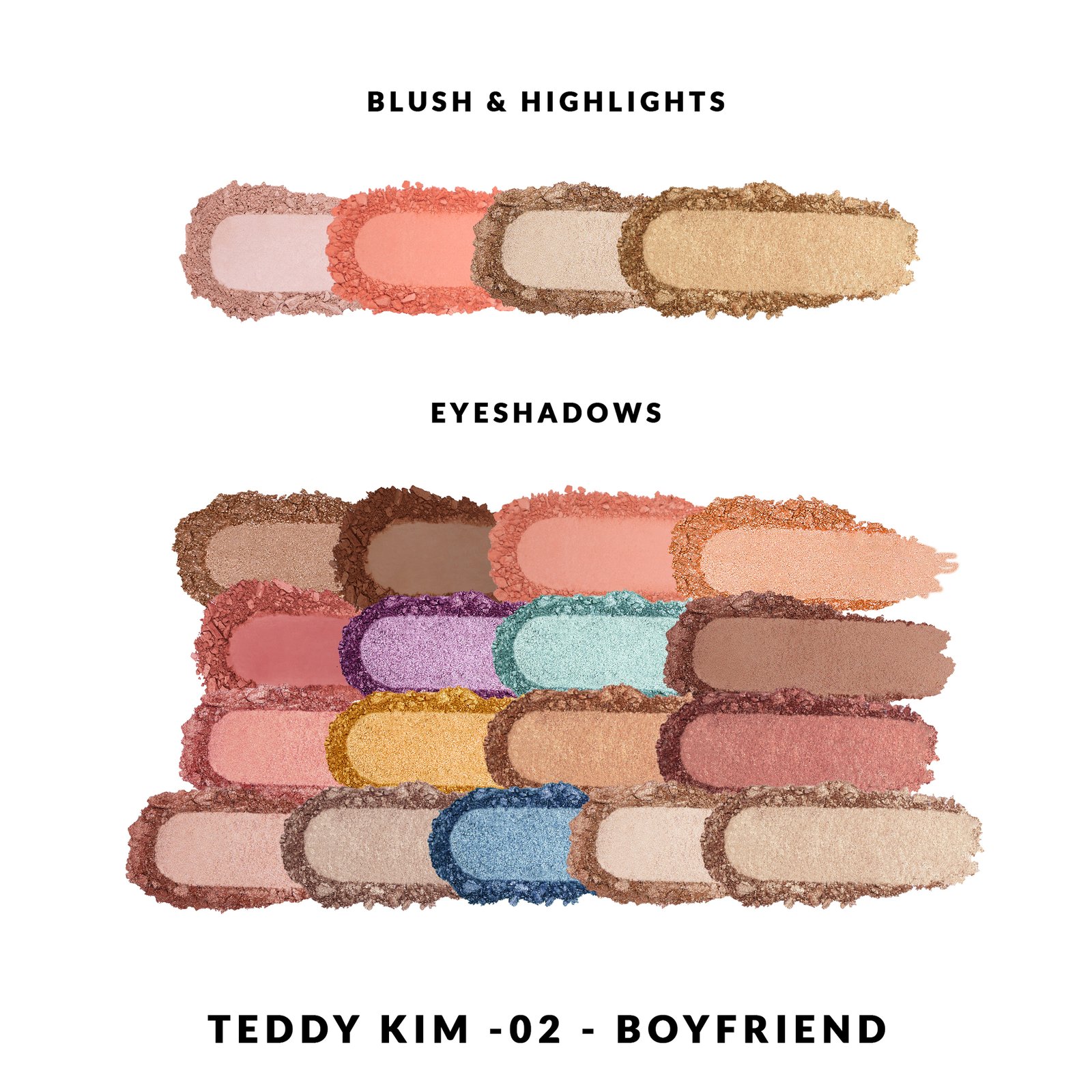 KimChi Chic Beauty Teddy Kim Palette BoyFriend 7,2 g