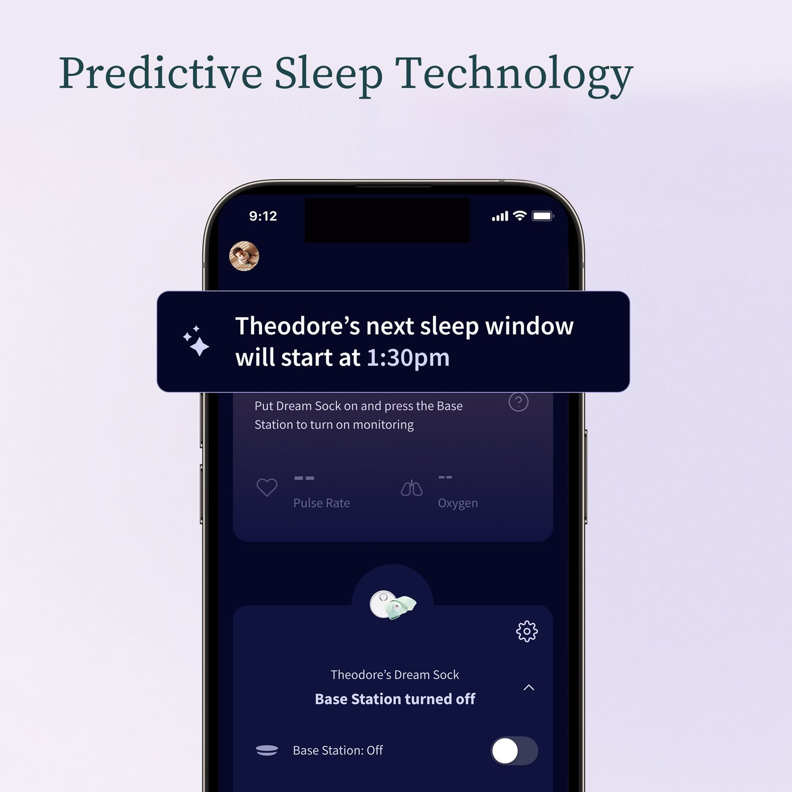 Owlet Dream Sock™ Dusty Rose