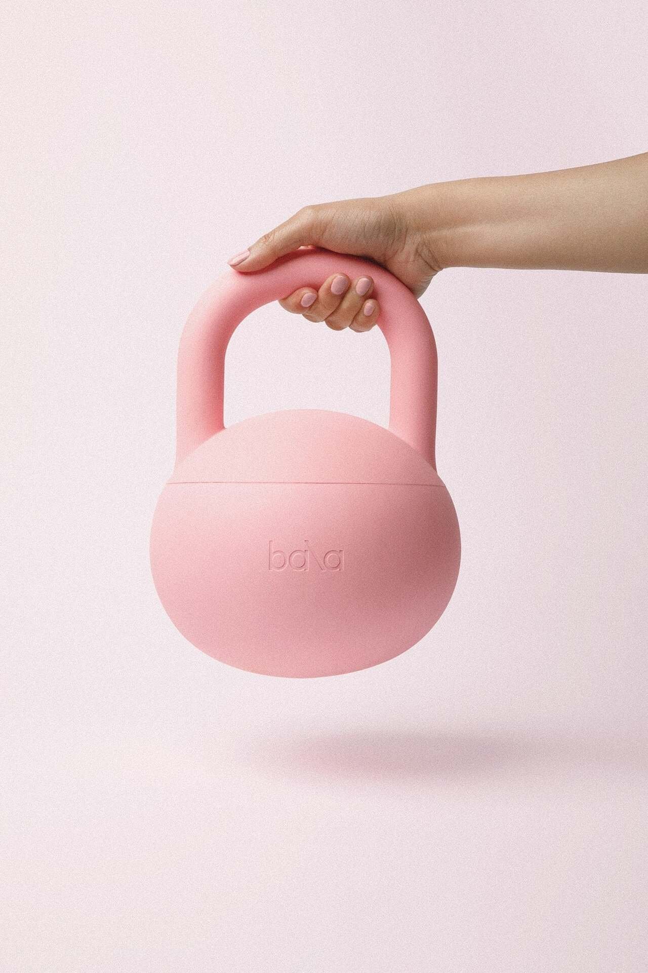 Bala Kettlebell Rosa 10 lbs 4,5 kg