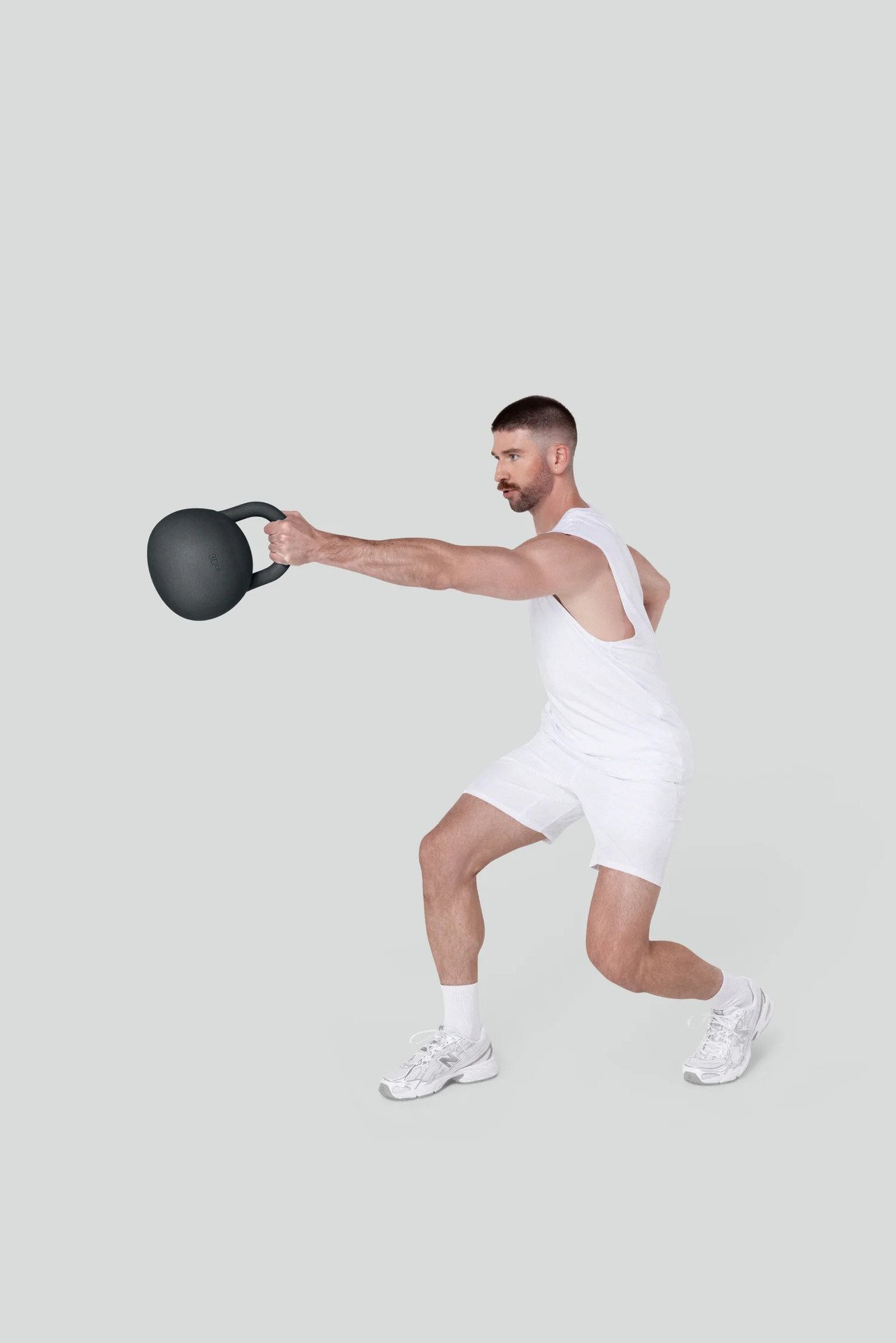 Bala Kettlebell Grå 10 lbs 4,5 kg