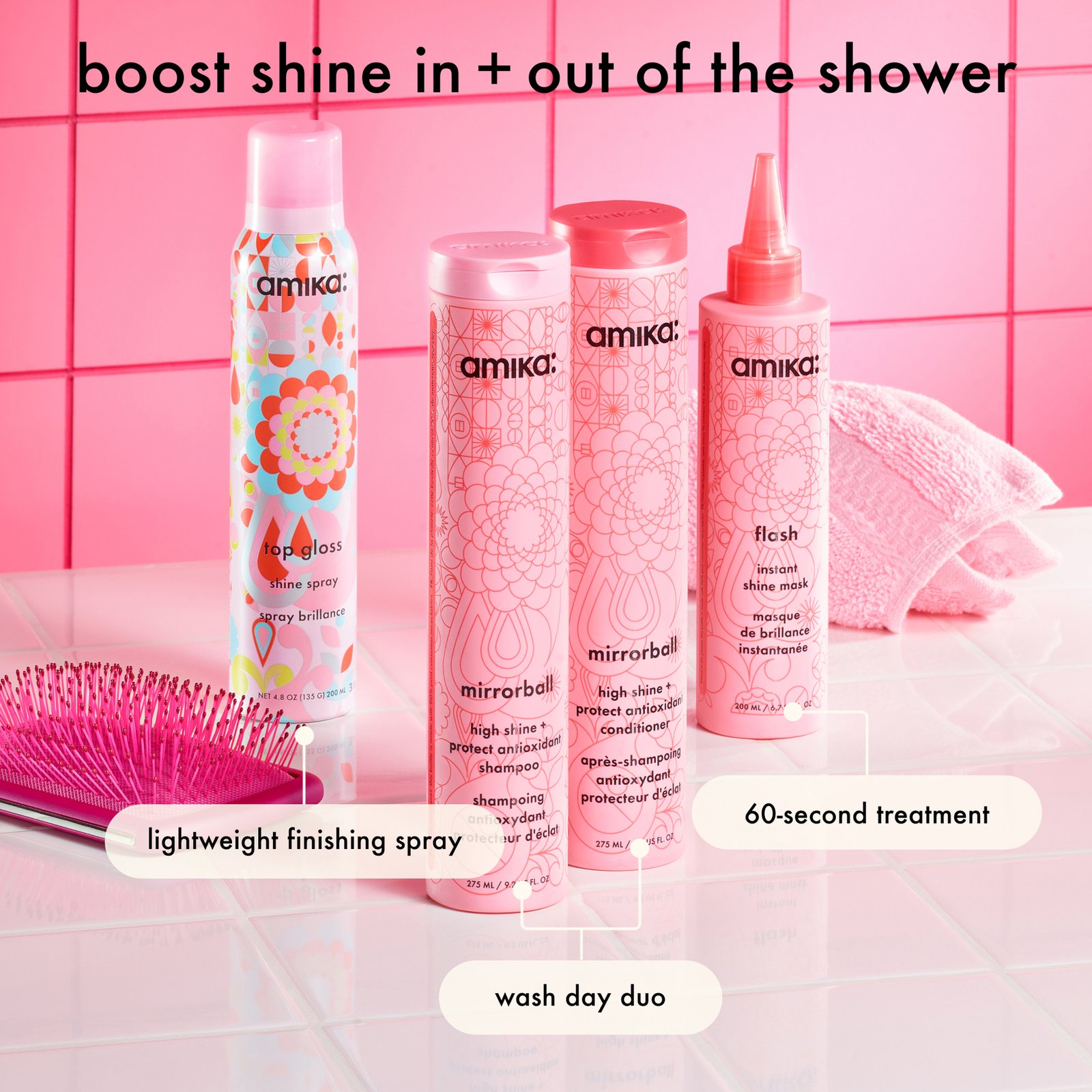 amika Mirrorball Shampoo 275 ml