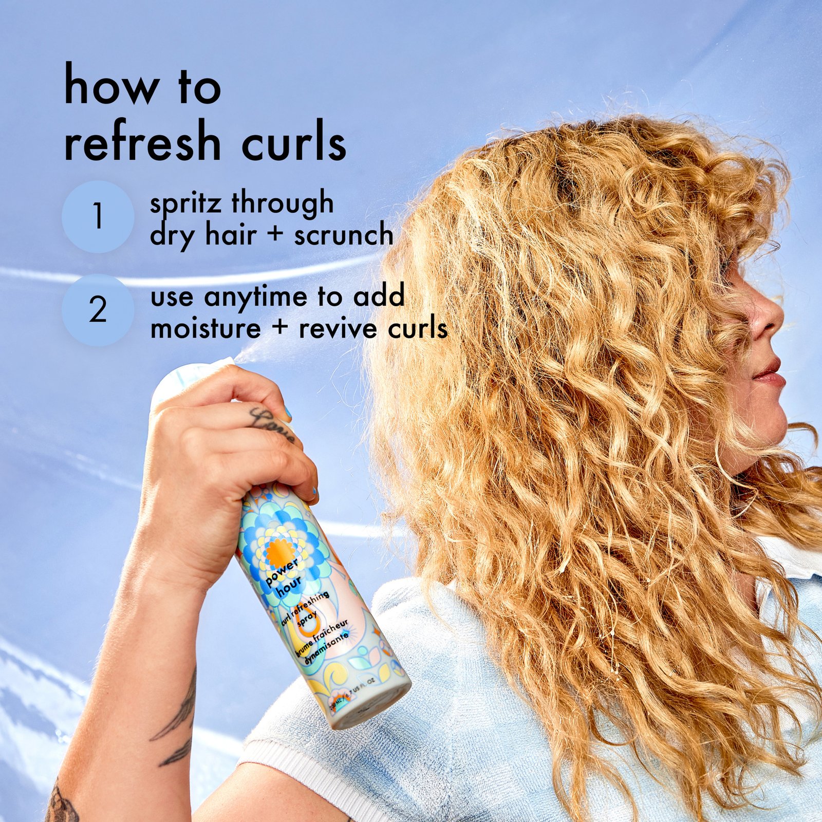 amika Power Hour Curl Refreshing Spray 200 ml