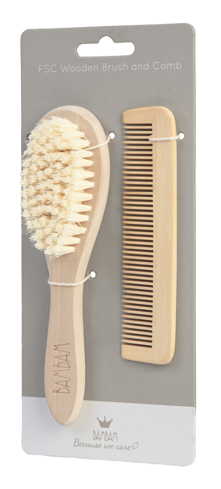 BAMBAM Kam Och Borste i Trä