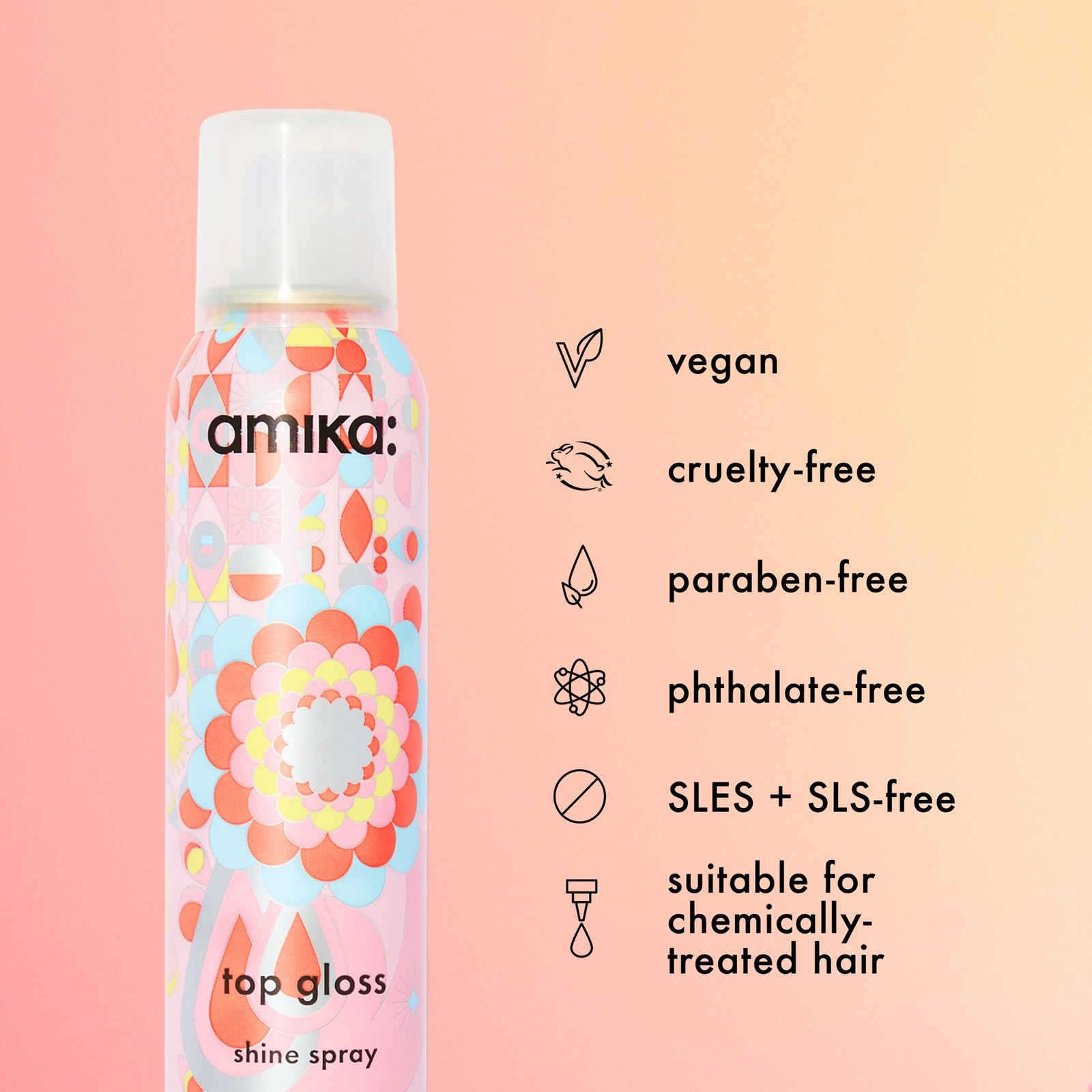 amika Top Gloss Shine Spray 200 ml