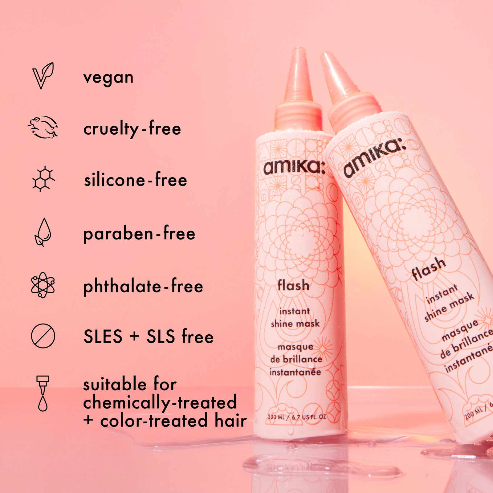 amika Flash Instant Shine Mask 200 ml