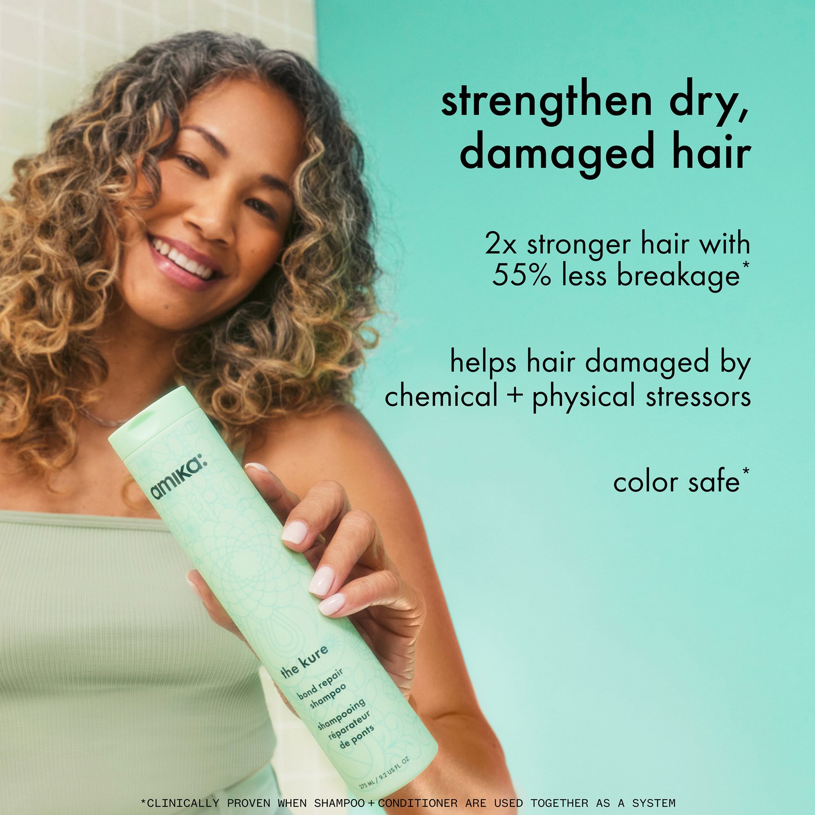 amika The Kure Bond Repair Shampoo 275 ml