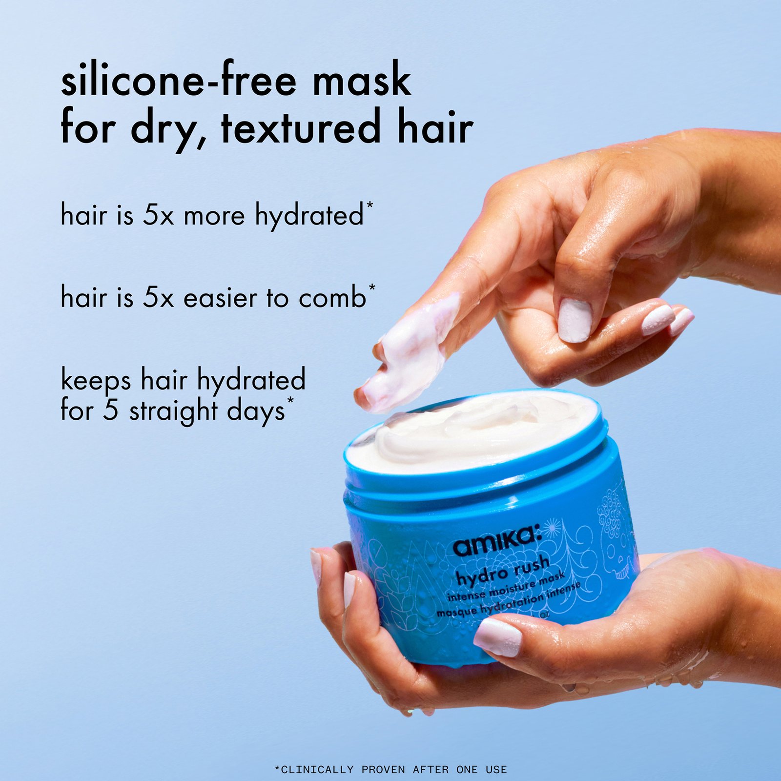 amika Hydro Rush Intense Moisture Hair Mask 250 ml